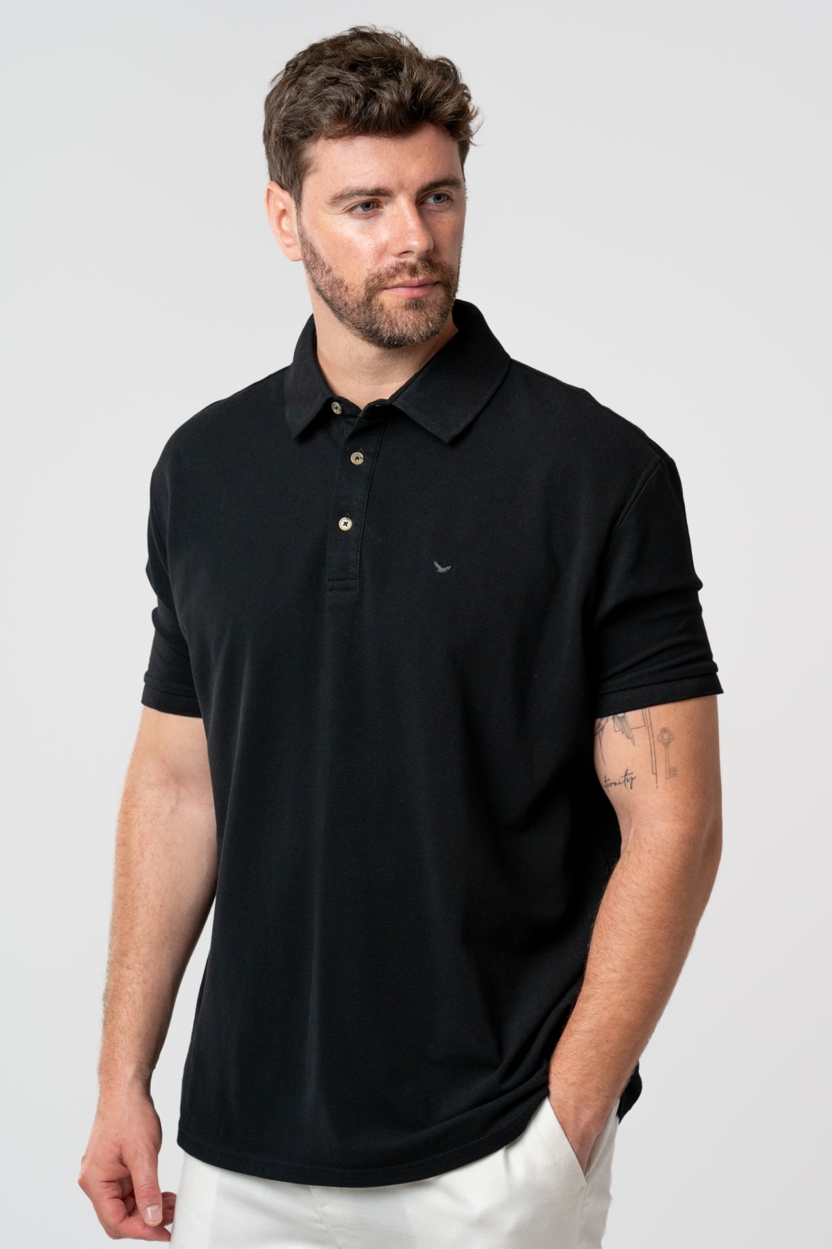 TRICOU REGULAR FIT D'S DAMAT - Negru