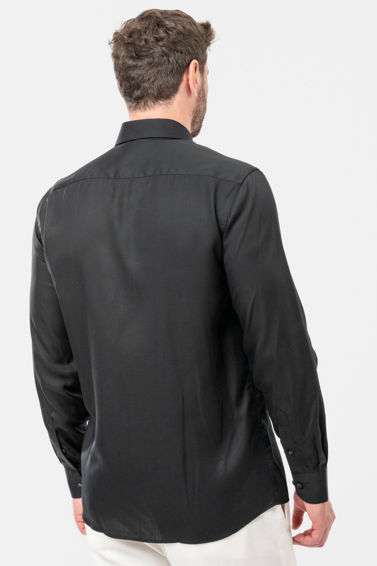 CAMASA SLIM FIT D'S DAMAT - Negru