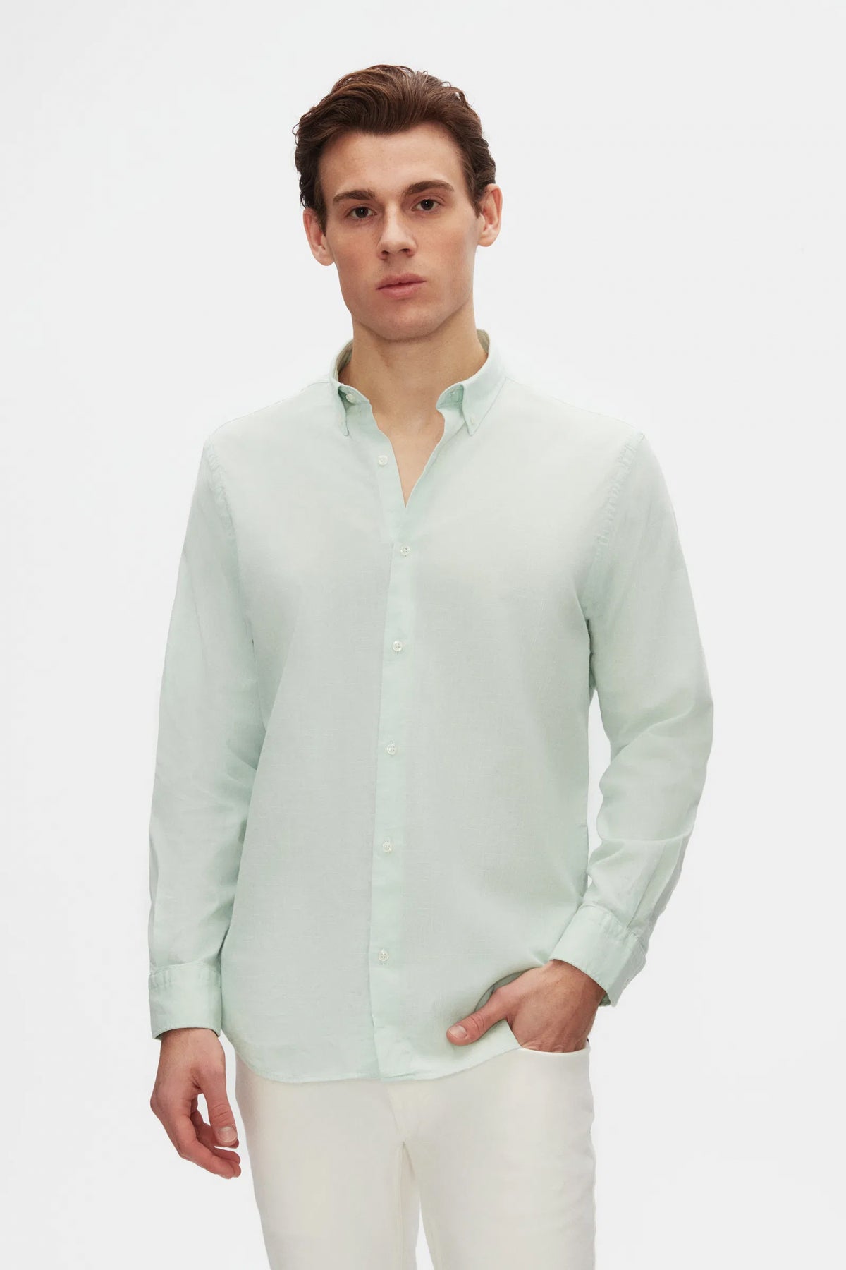 CAMASA D'S DAMAT RELAXED FIT - Verde Acvatic