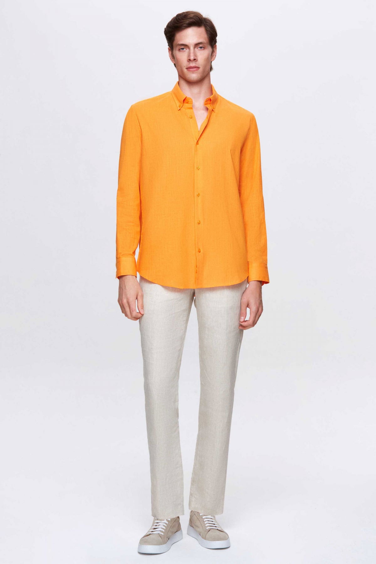 CAMASA D'S DAMAT RELAXED FIT - Portocaliu Deschis