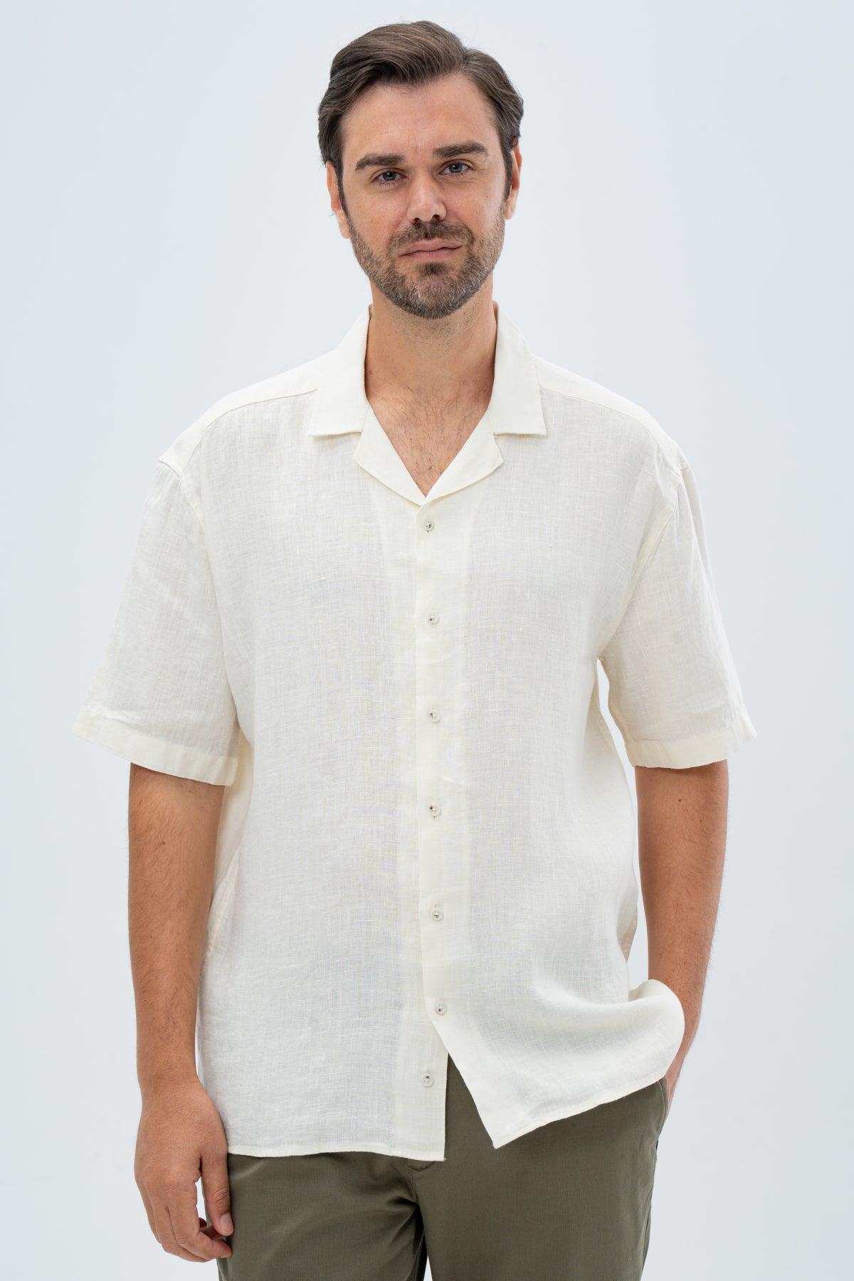 CAMASA COMFORT FIT D'S DAMAT - Ecru