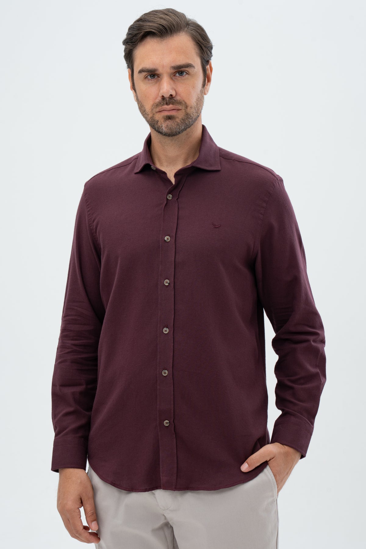 CAMASA COMFORT FIT D'S DAMAT - Bordo