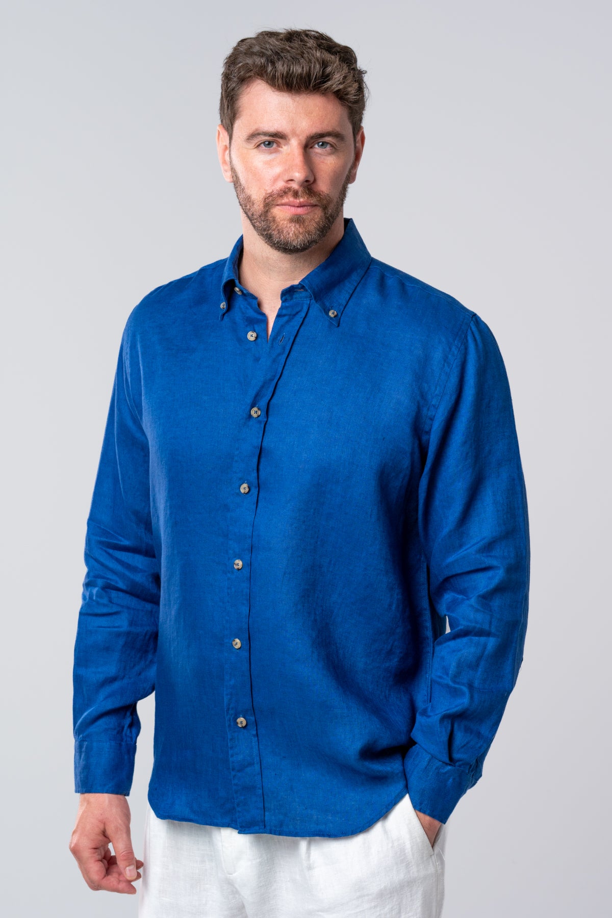 CAMASA COMFORT FIT D'S DAMAT - Albastru