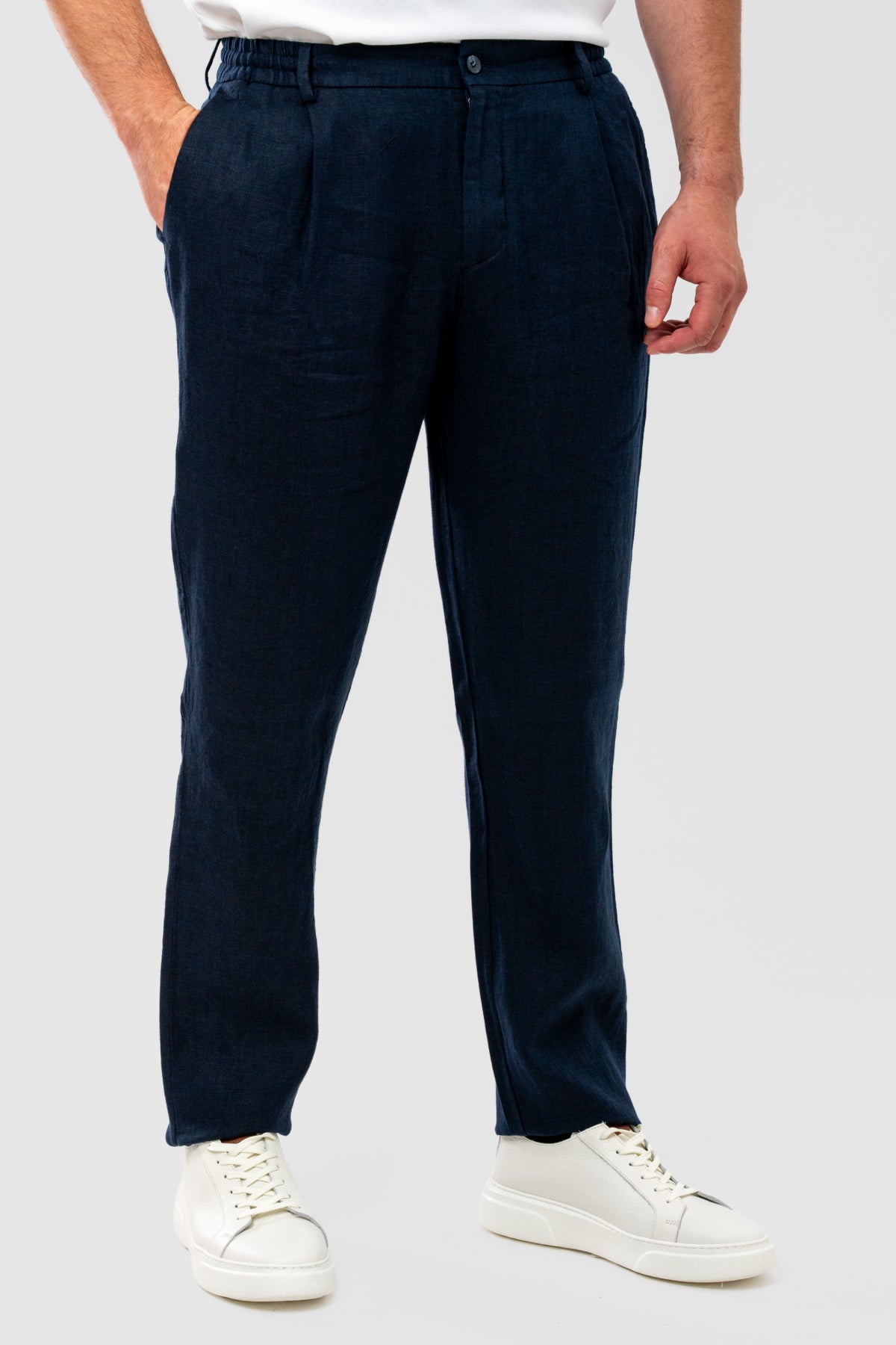 PANTALONI CASUAL JOGGER D'S DAMAT - Bleumarin