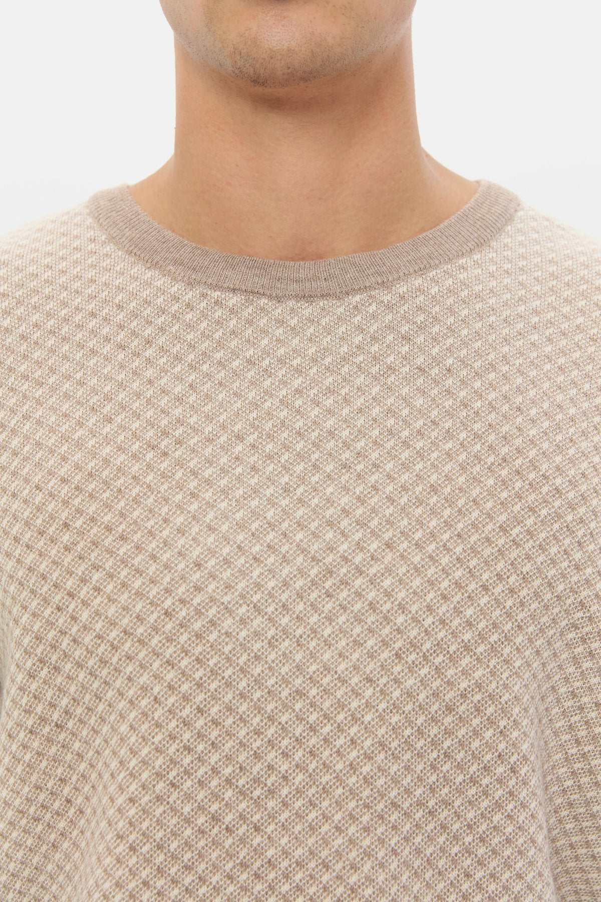 PULOVER REGULAR FIT D'S DAMAT - Bej