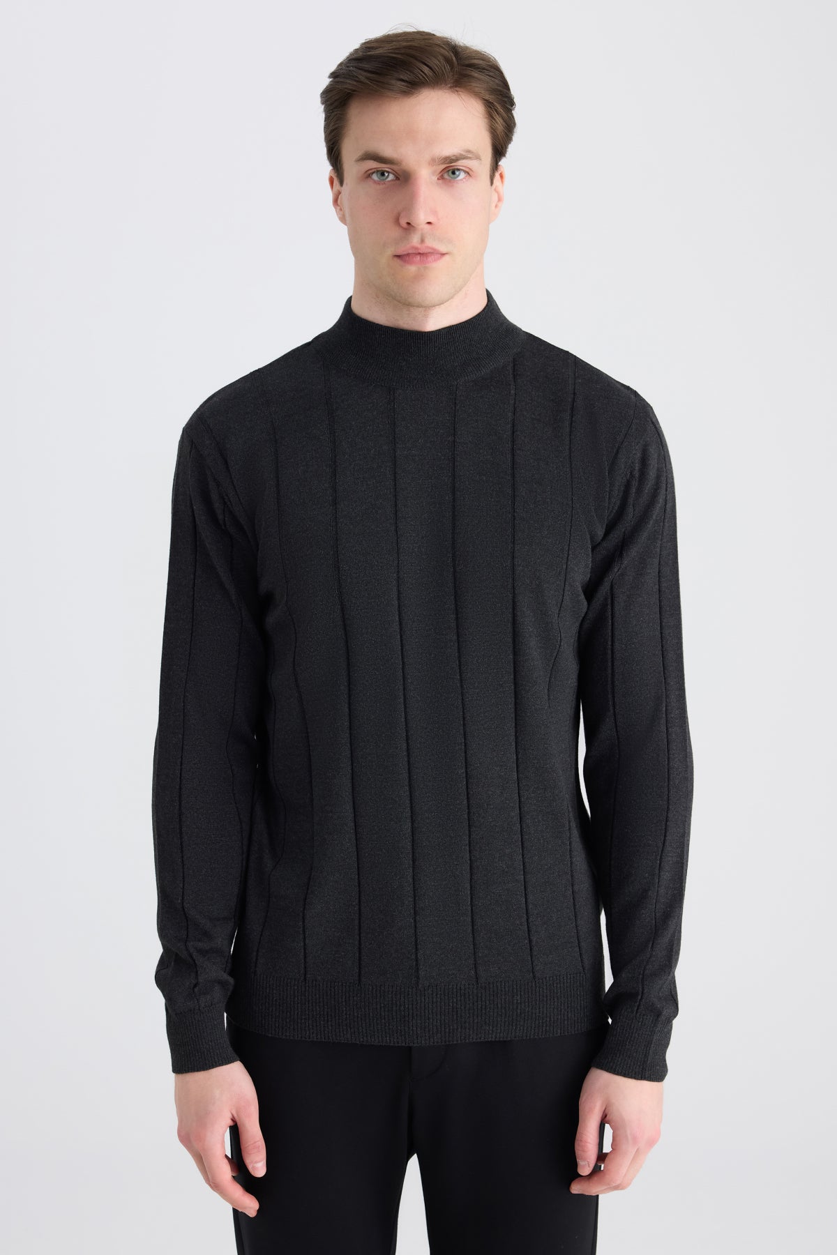 PULOVER REGULAR FIT D'S DAMAT - Antracit