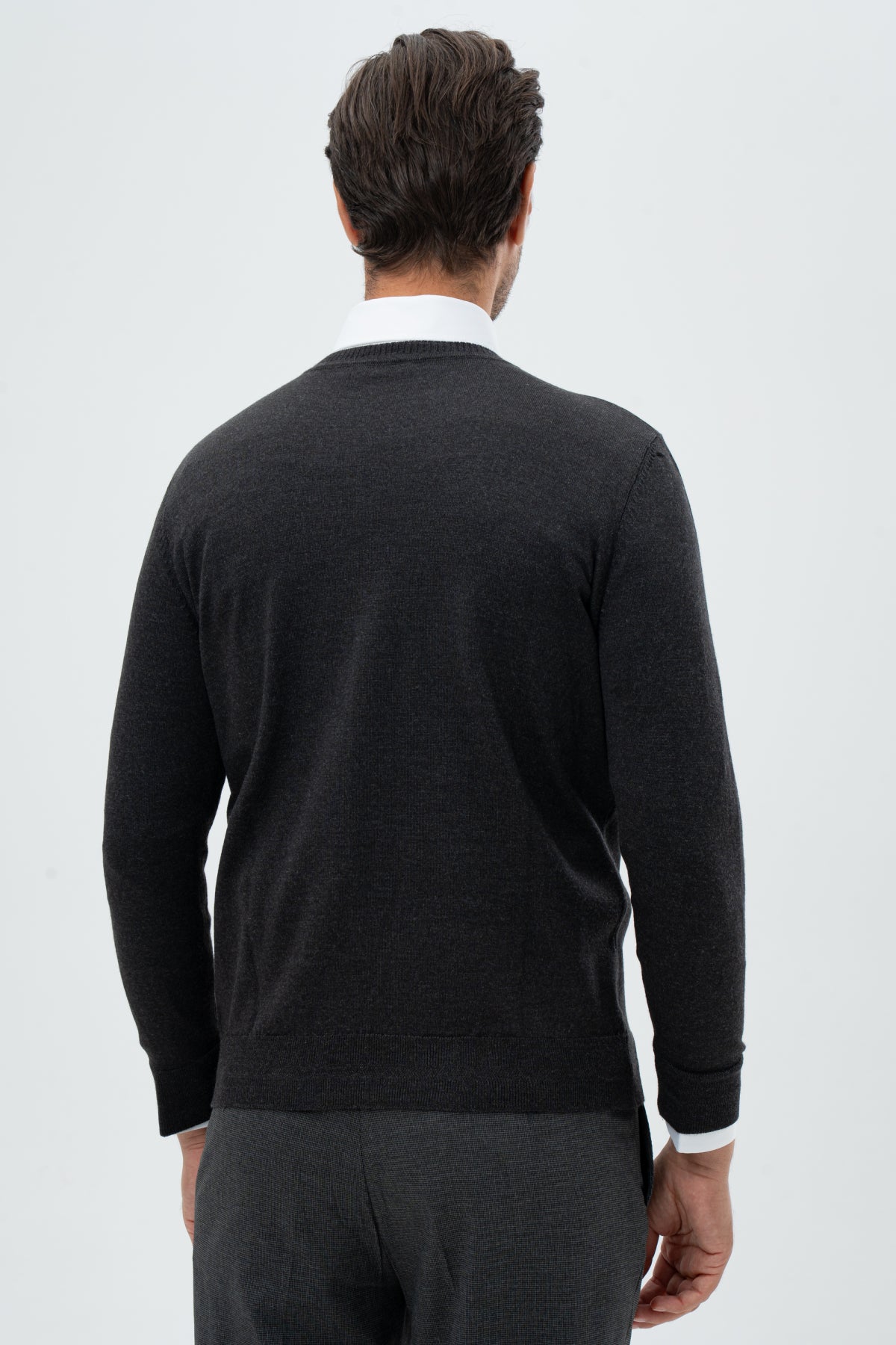 PULOVER REGULAR FIT D'S DAMAT - Antracit