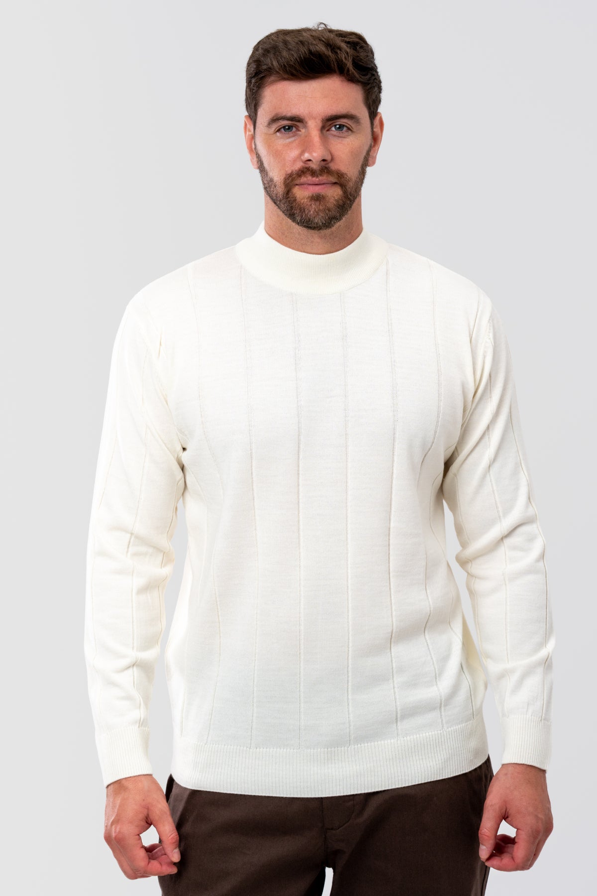 PULOVER REGULAR FIT D'S DAMAT - Ecru