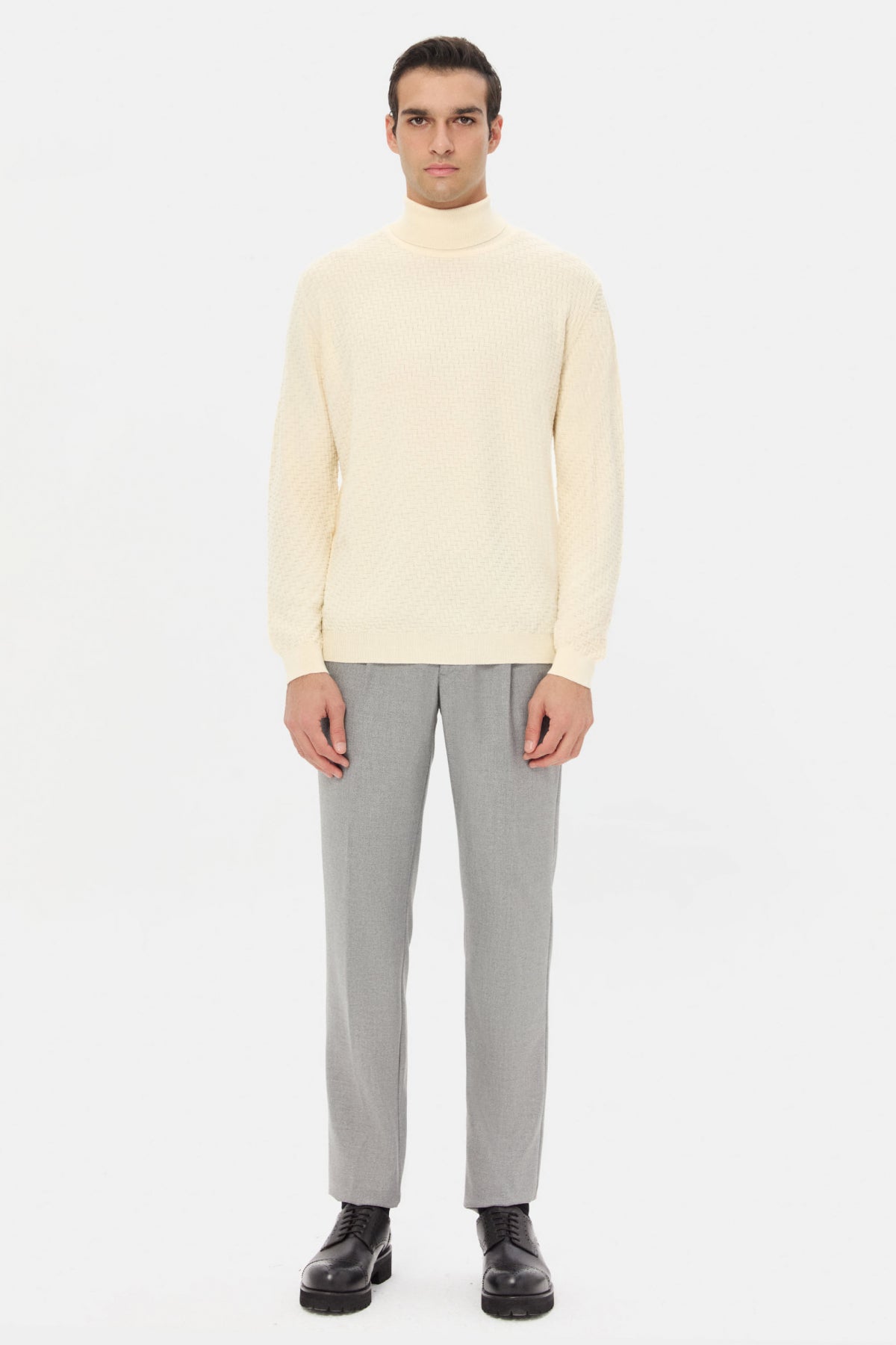 PULOVER REGULAR FIT D'S DAMAT - Ecru