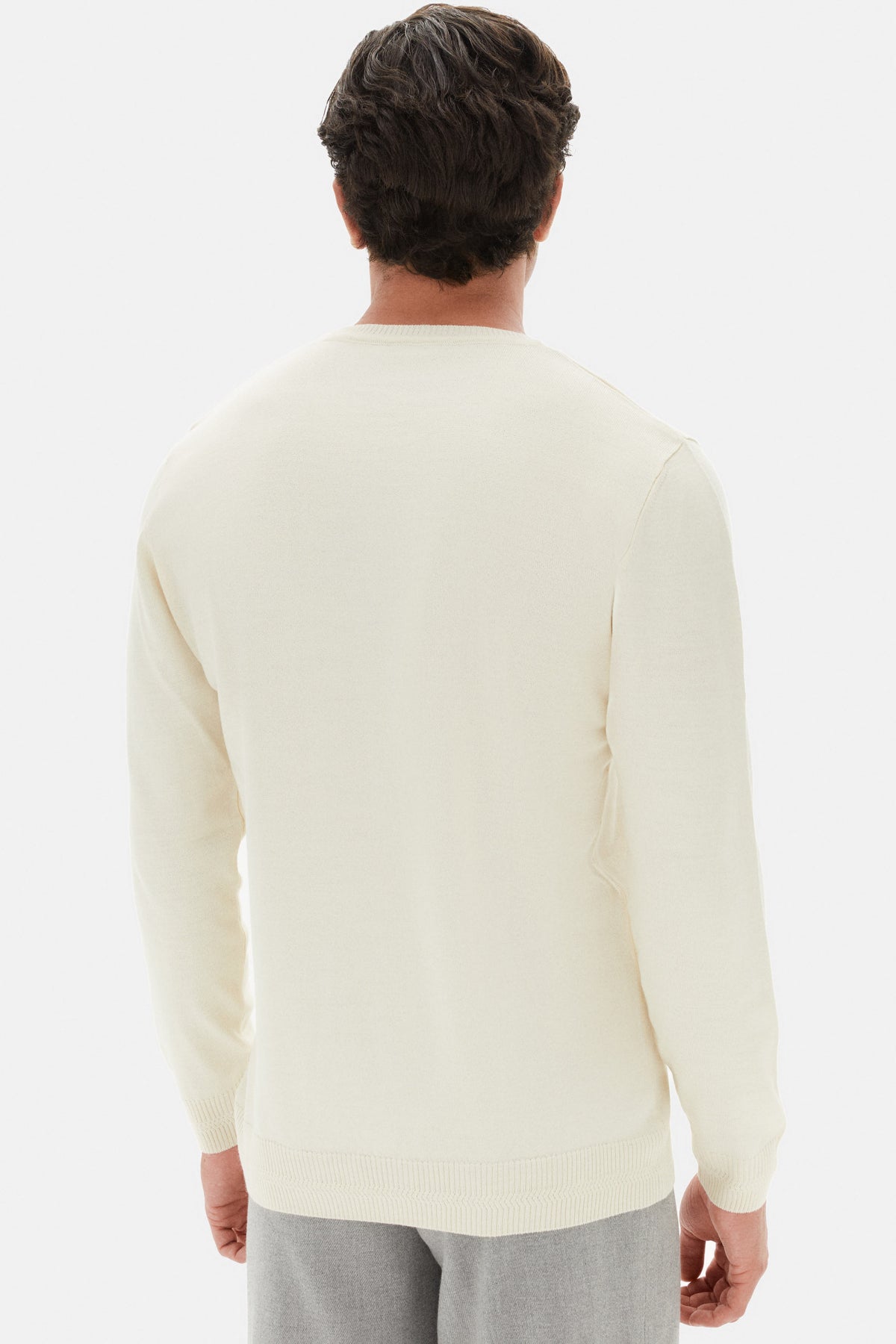 PULOVER REGULAR FIT D'S DAMAT - Ecru