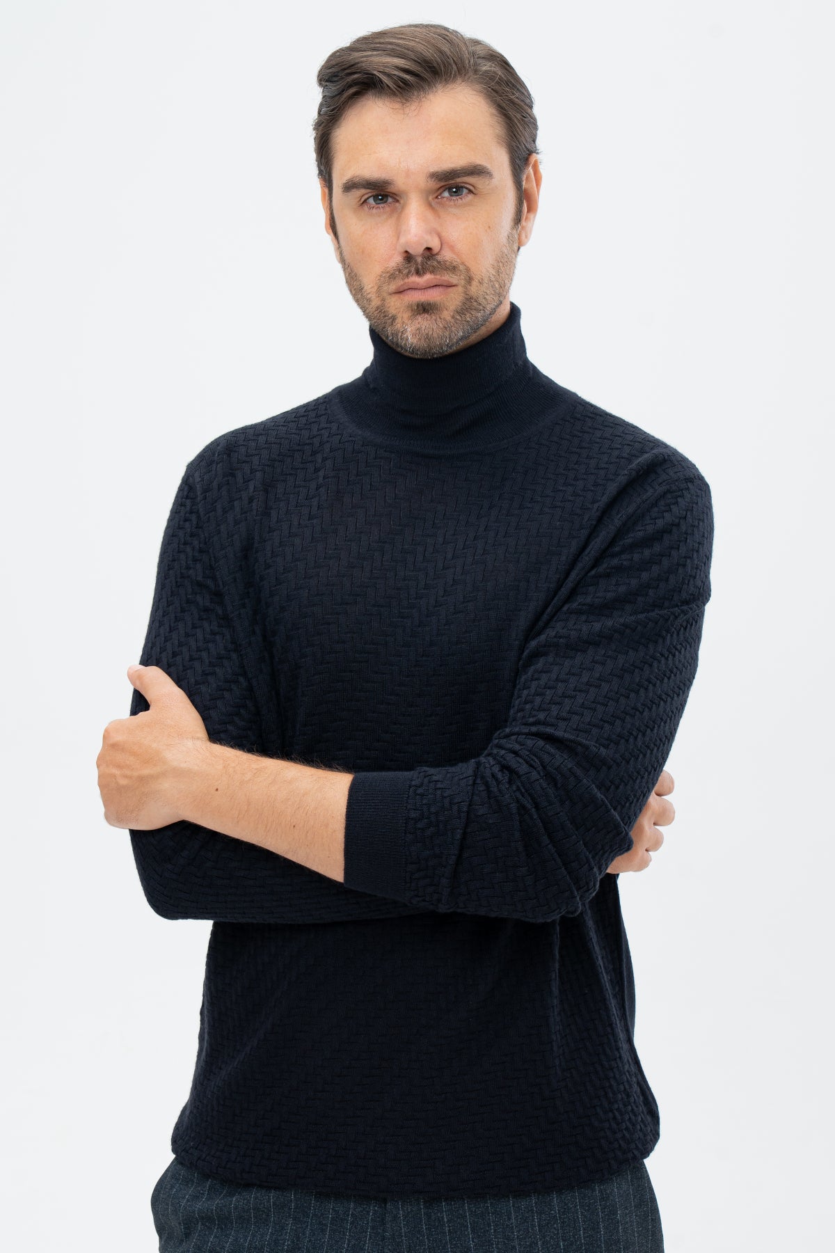 PULOVER REGULAR FIT D'S DAMAT - Bleumarin