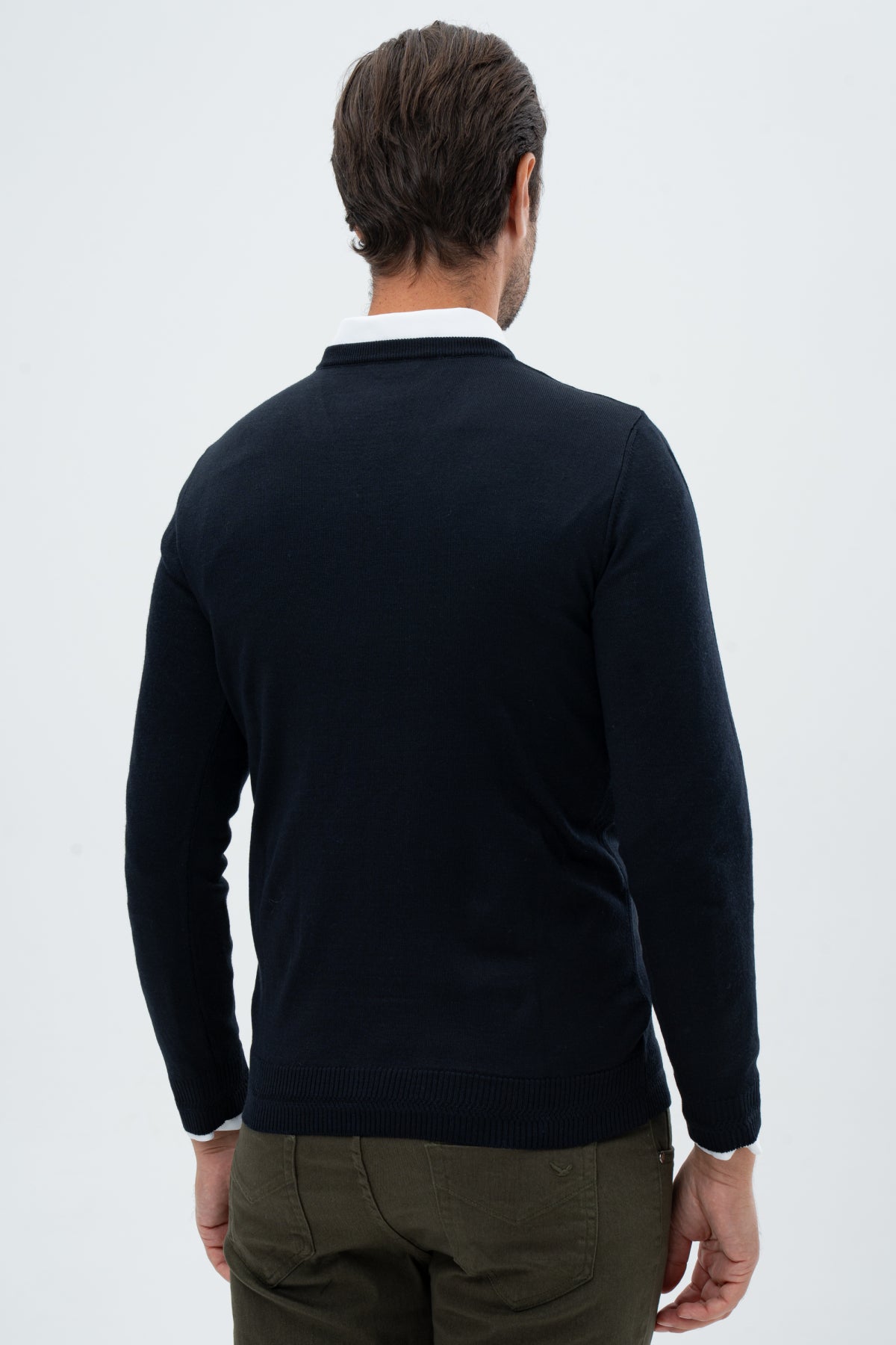 PULOVER REGULAR FIT D'S DAMAT - Bleumarin