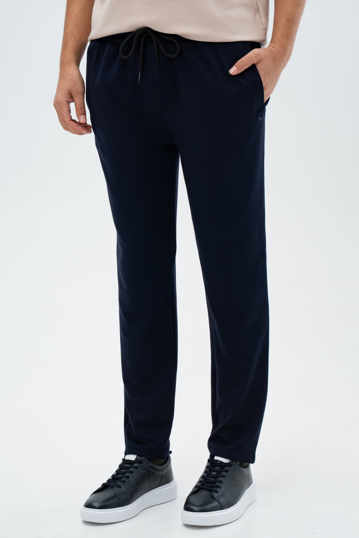 PANTALONI CASUAL REGULAR FIT D'S DAMAT - Bleumarin