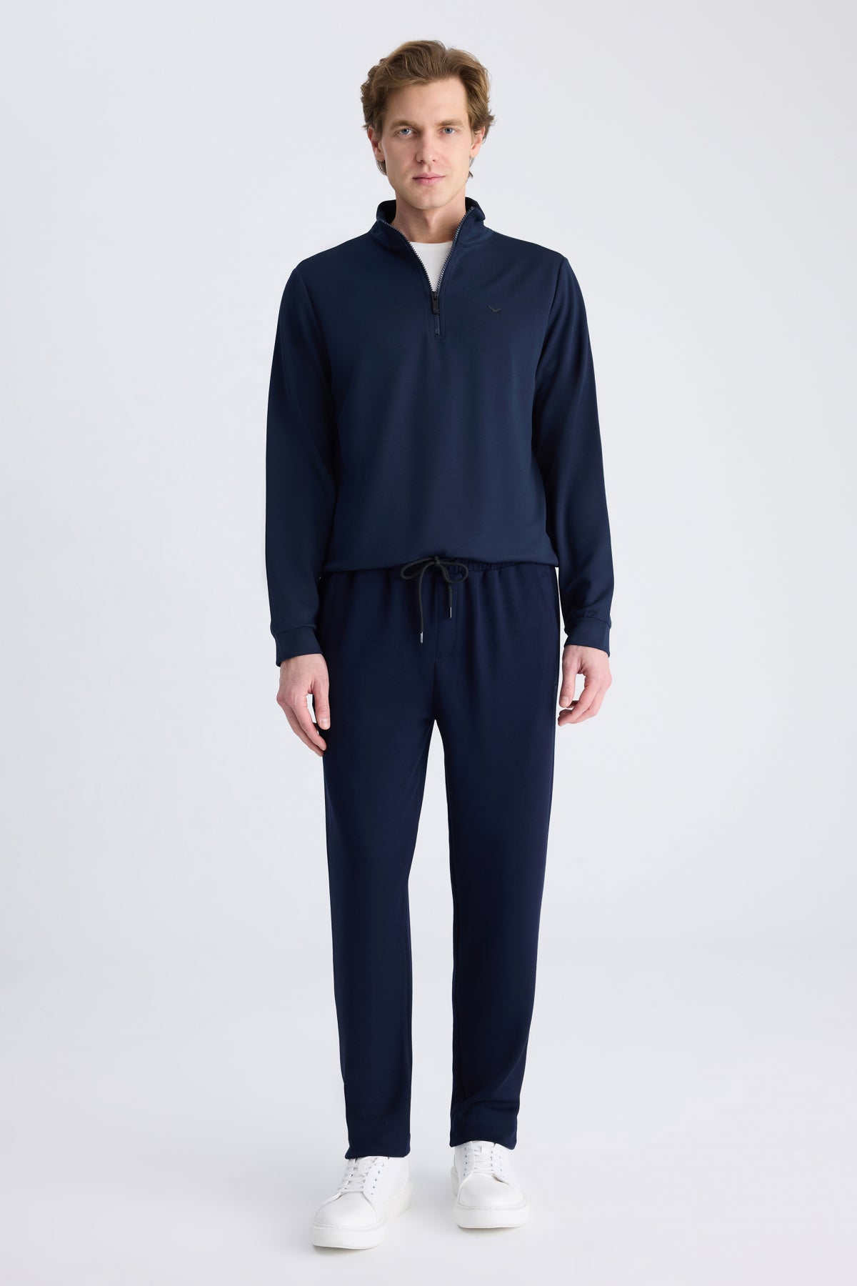 PANTALONI CASUAL REGULAR FIT D'S DAMAT - Bleumarin