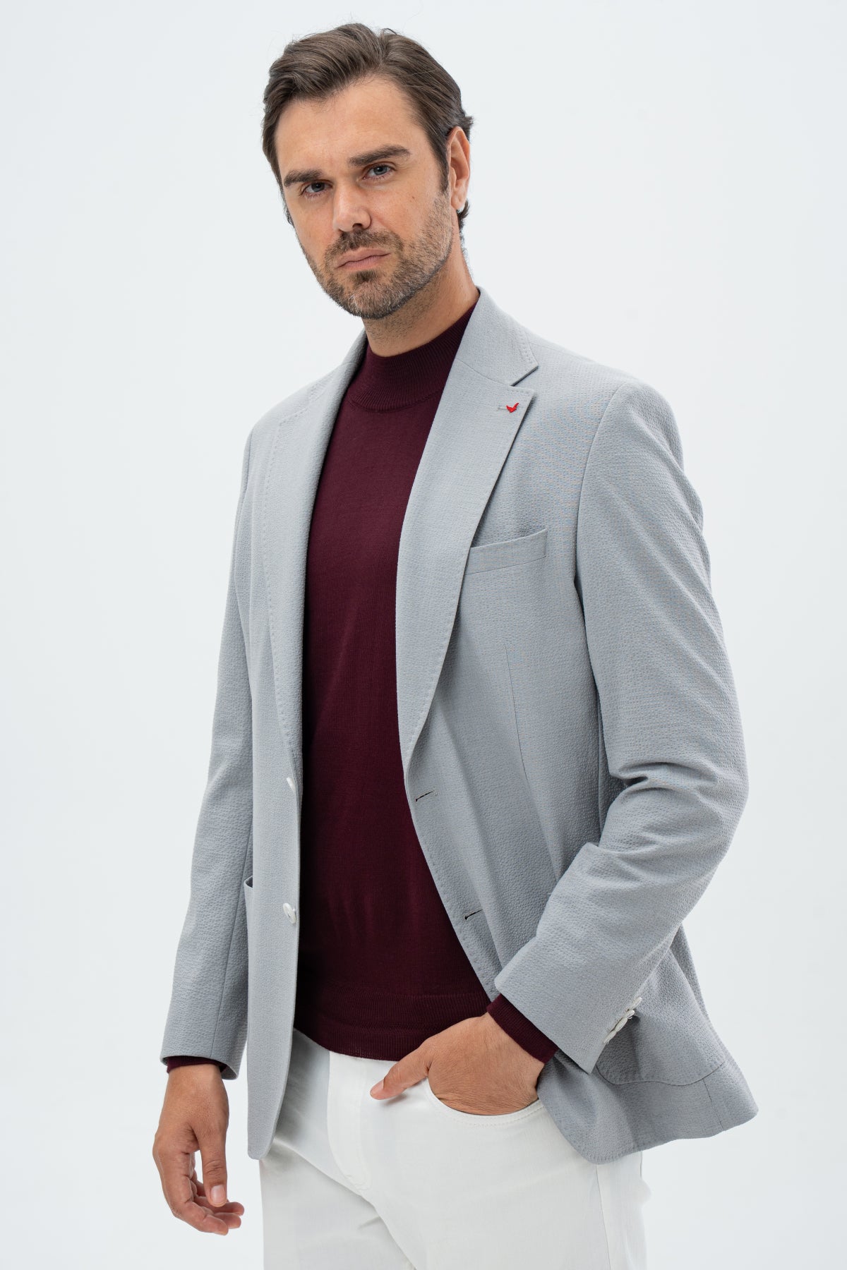 SACOU REGULAR FIT D'S DAMAT - Gri