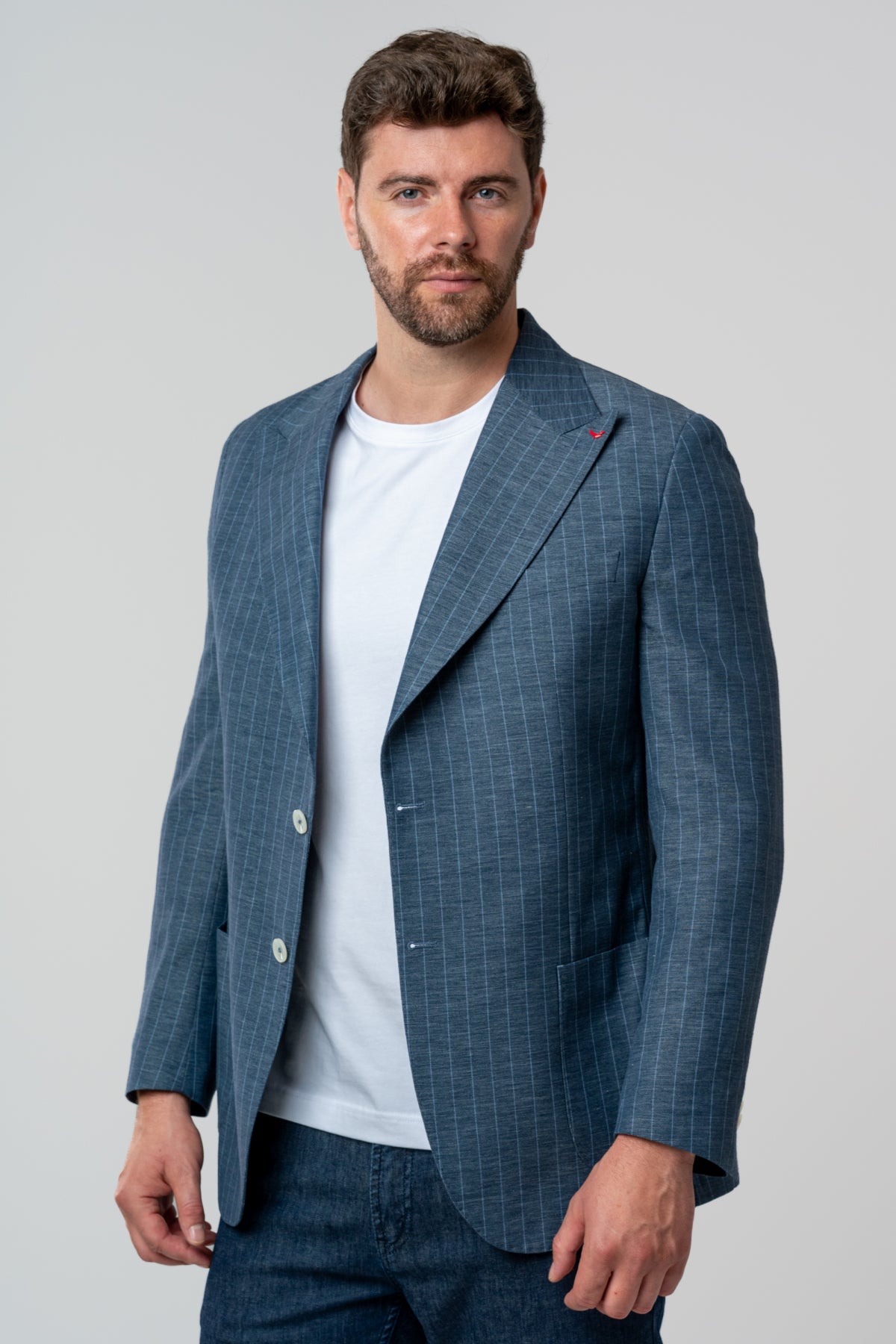 SACOU REGULAR FIT D'S DAMAT - Bleumarin