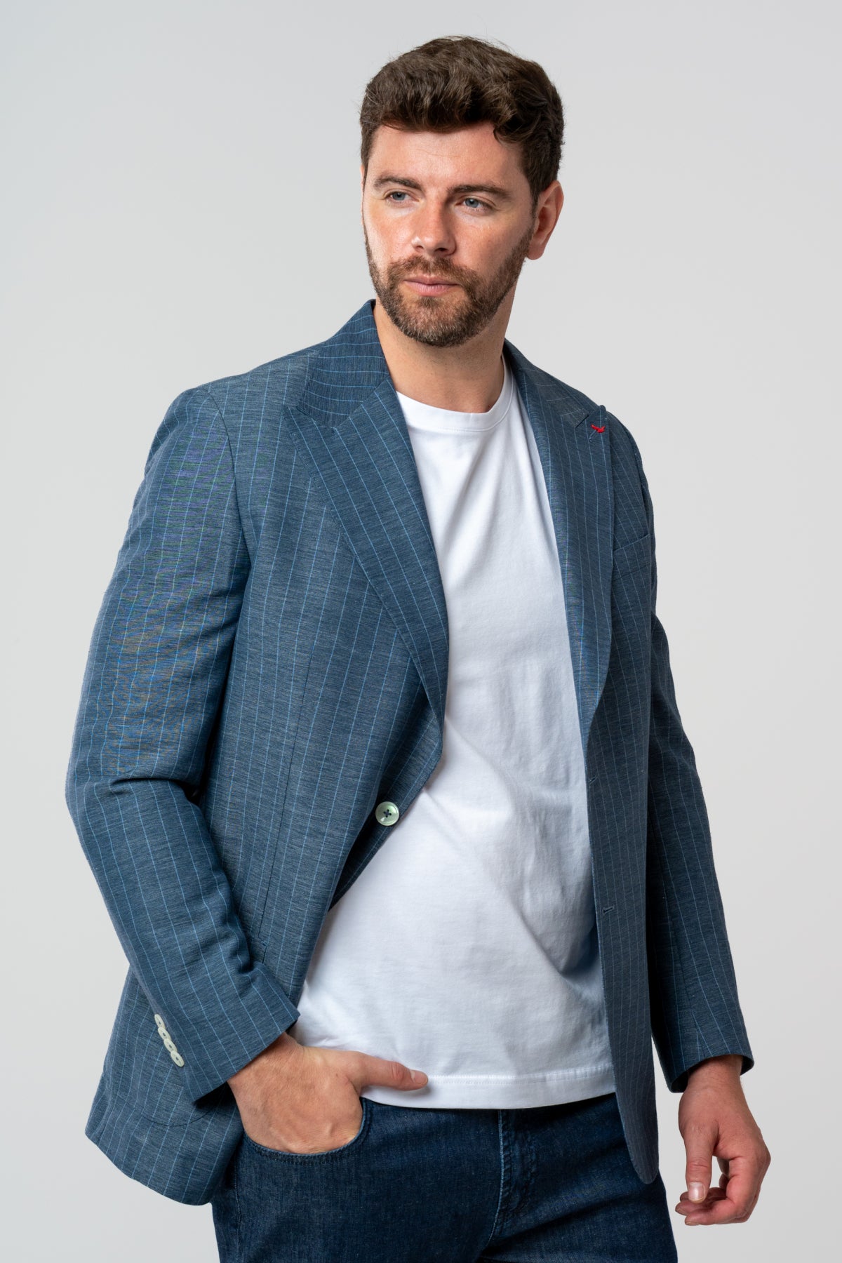 SACOU REGULAR FIT D'S DAMAT - Bleumarin