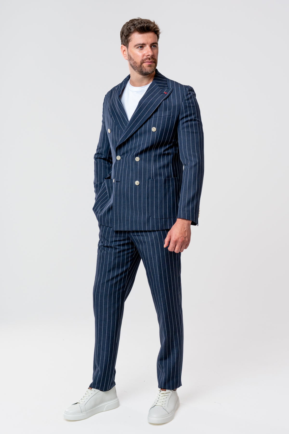 COSTUM CASUAL REGULAR FIT D'S DAMAT - Bleumarin