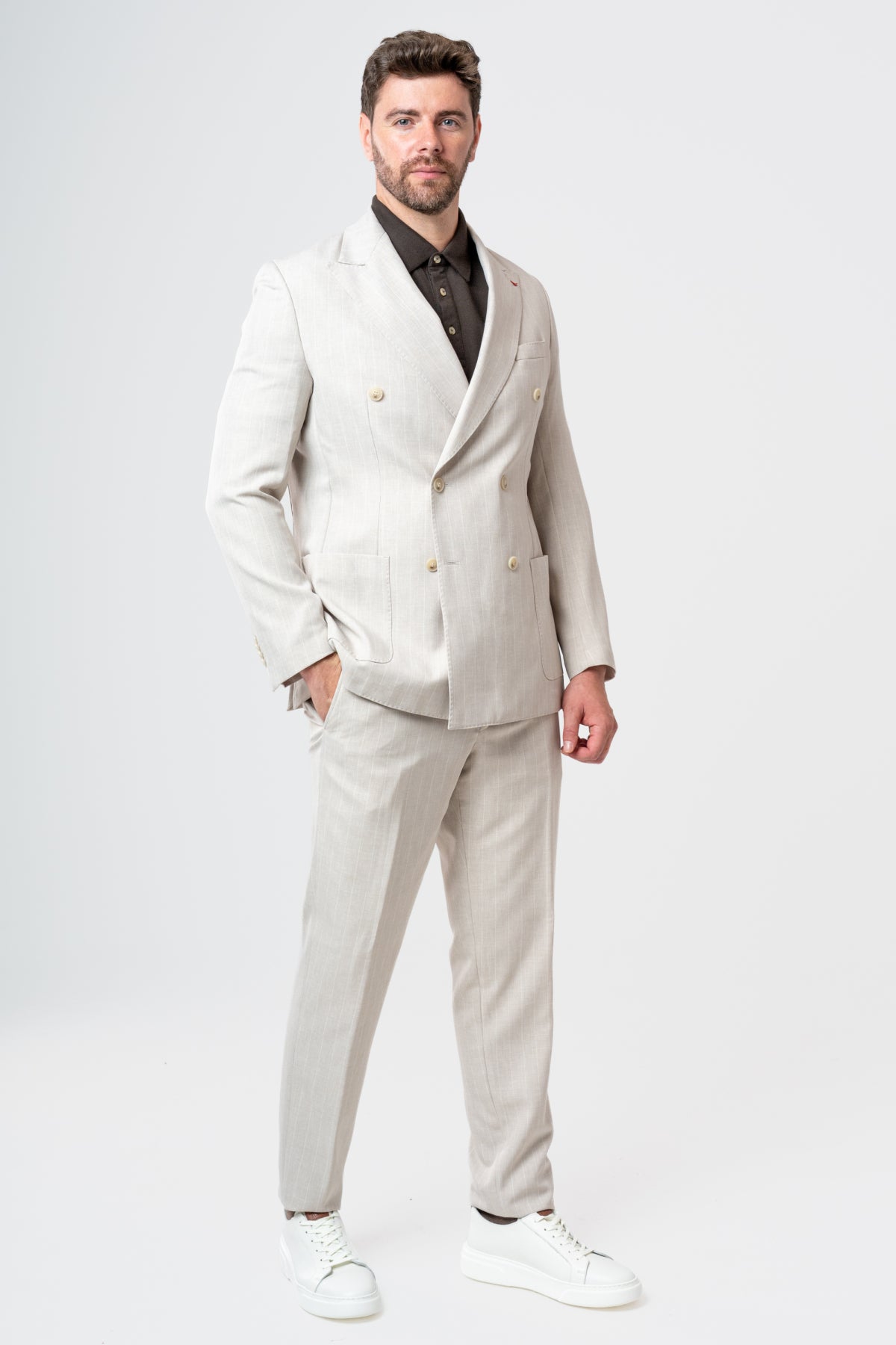 COSTUM CASUAL REGULAR FIT D'S DAMAT - Bej
