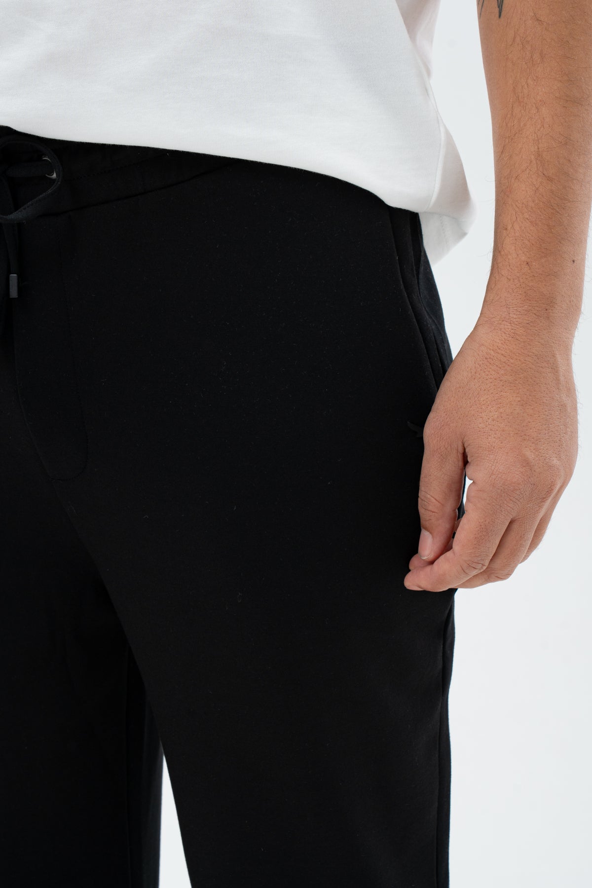 PANTALONI CASUAL REGULAR FIT D'S DAMAT - Negru