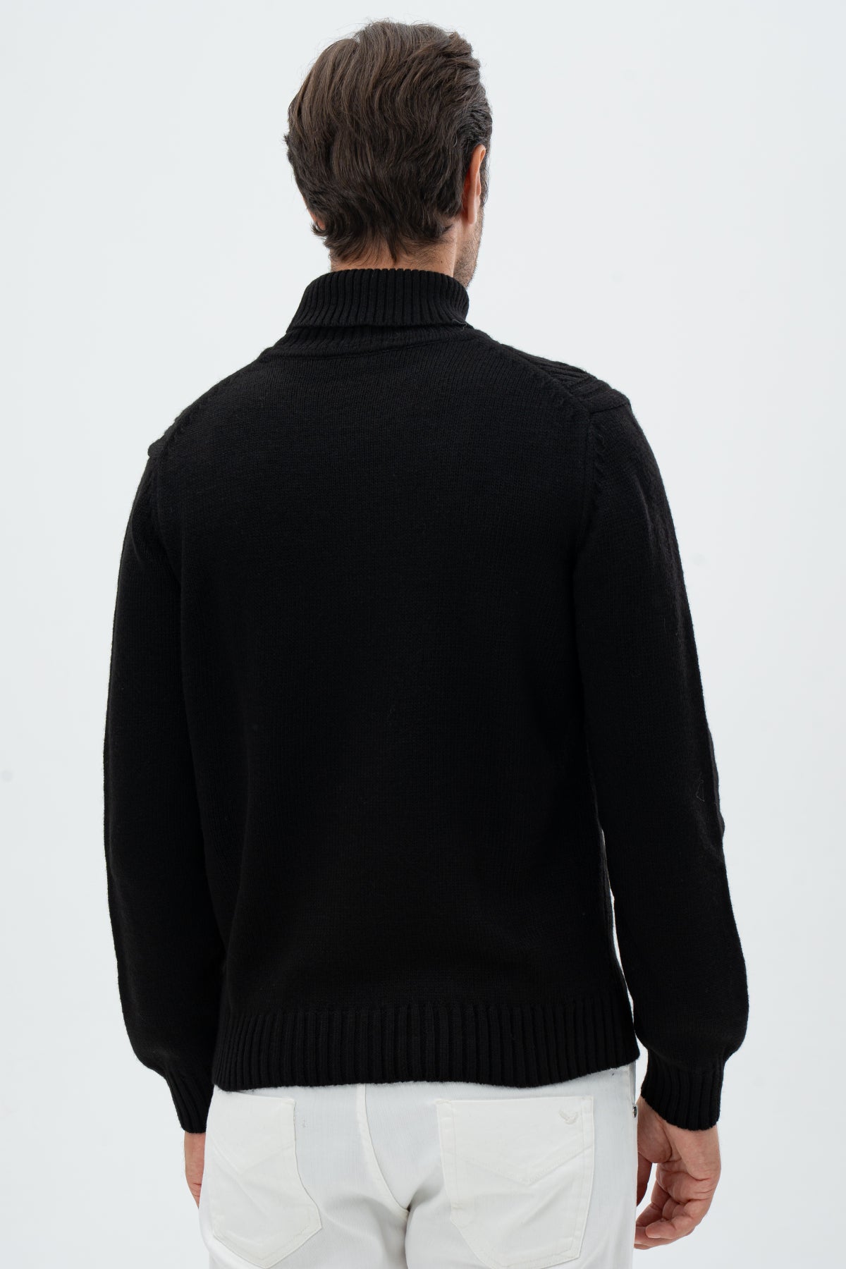 PULOVER REGULAR FIT D'S DAMAT - Negru