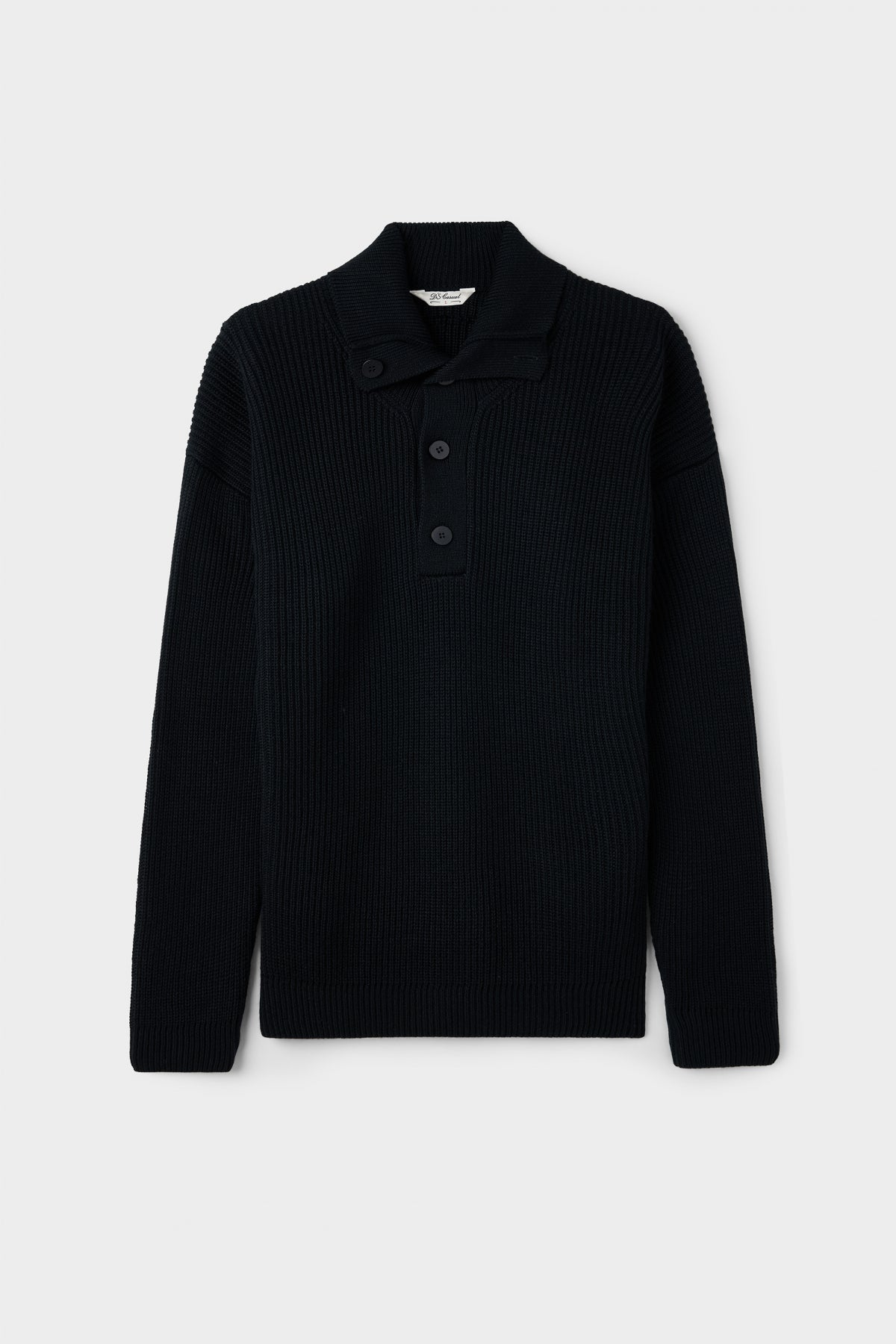 PULOVER REGULAR FIT D'S DAMAT - Negru