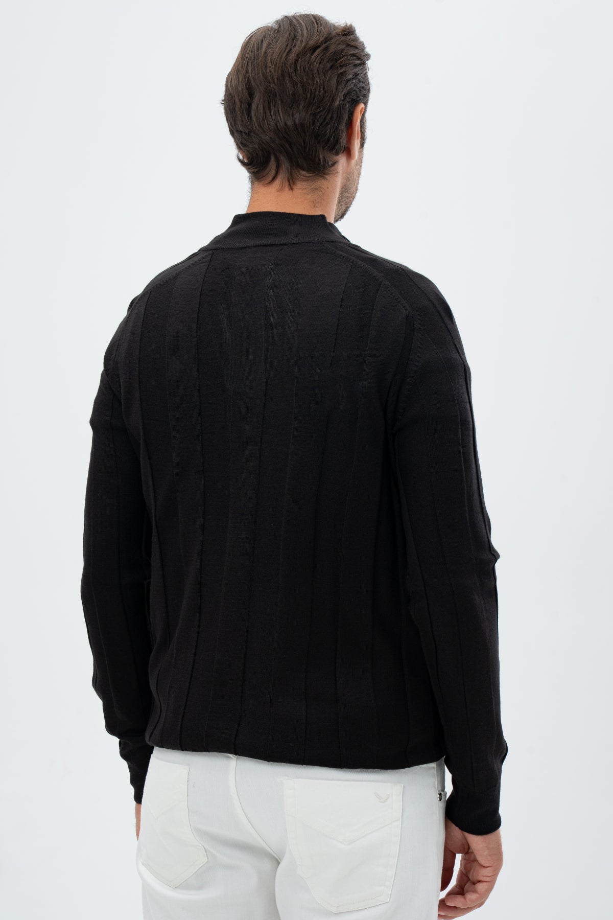 PULOVER REGULAR FIT D'S DAMAT - Negru