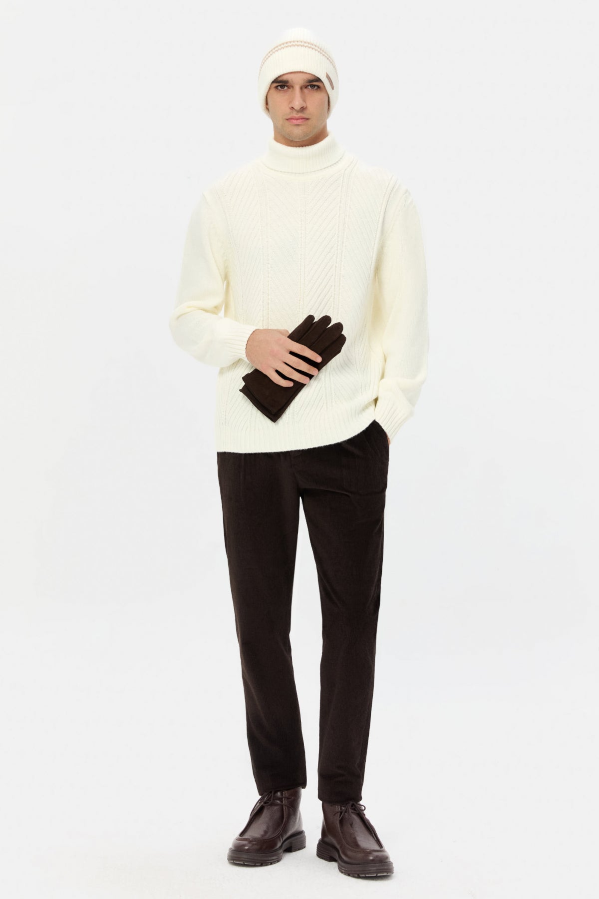 PULOVER REGULAR FIT D'S DAMAT - Ecru