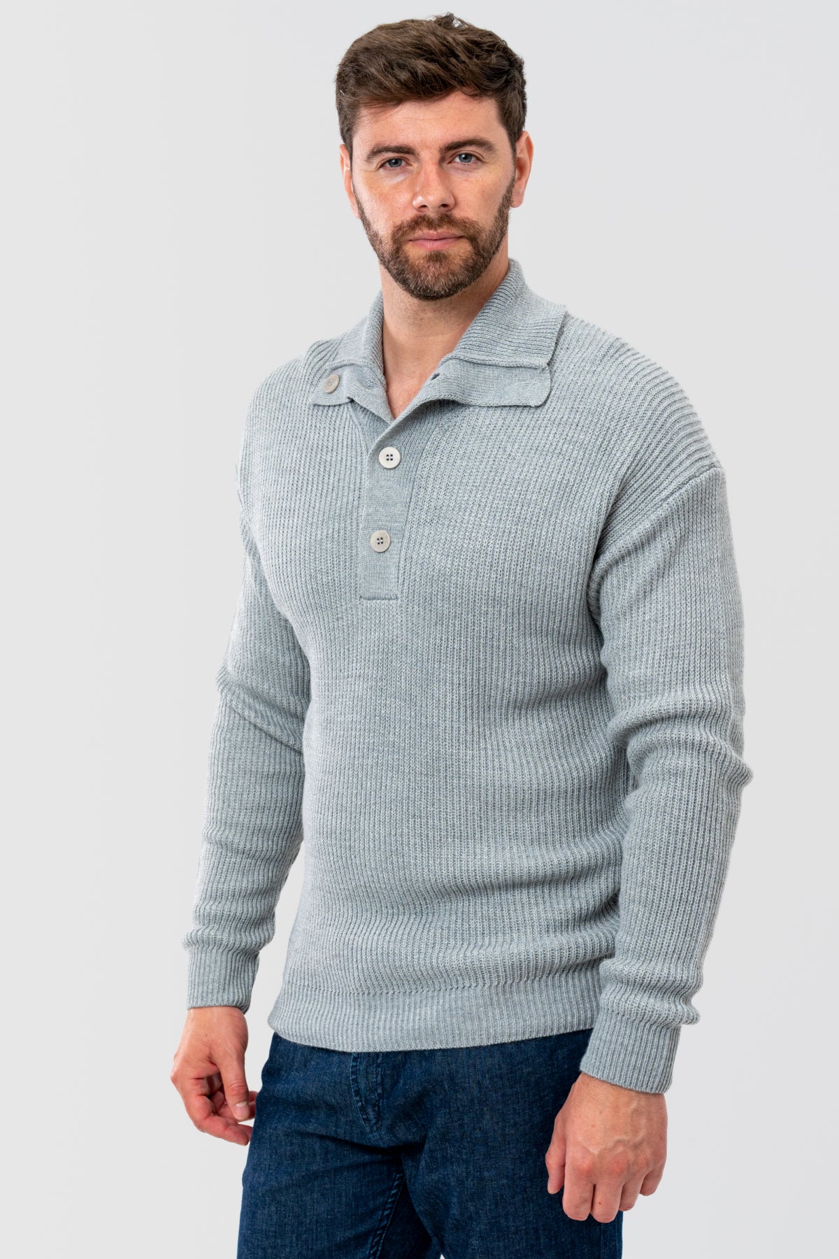 PULOVER REGULAR FIT D'S DAMAT - Gri