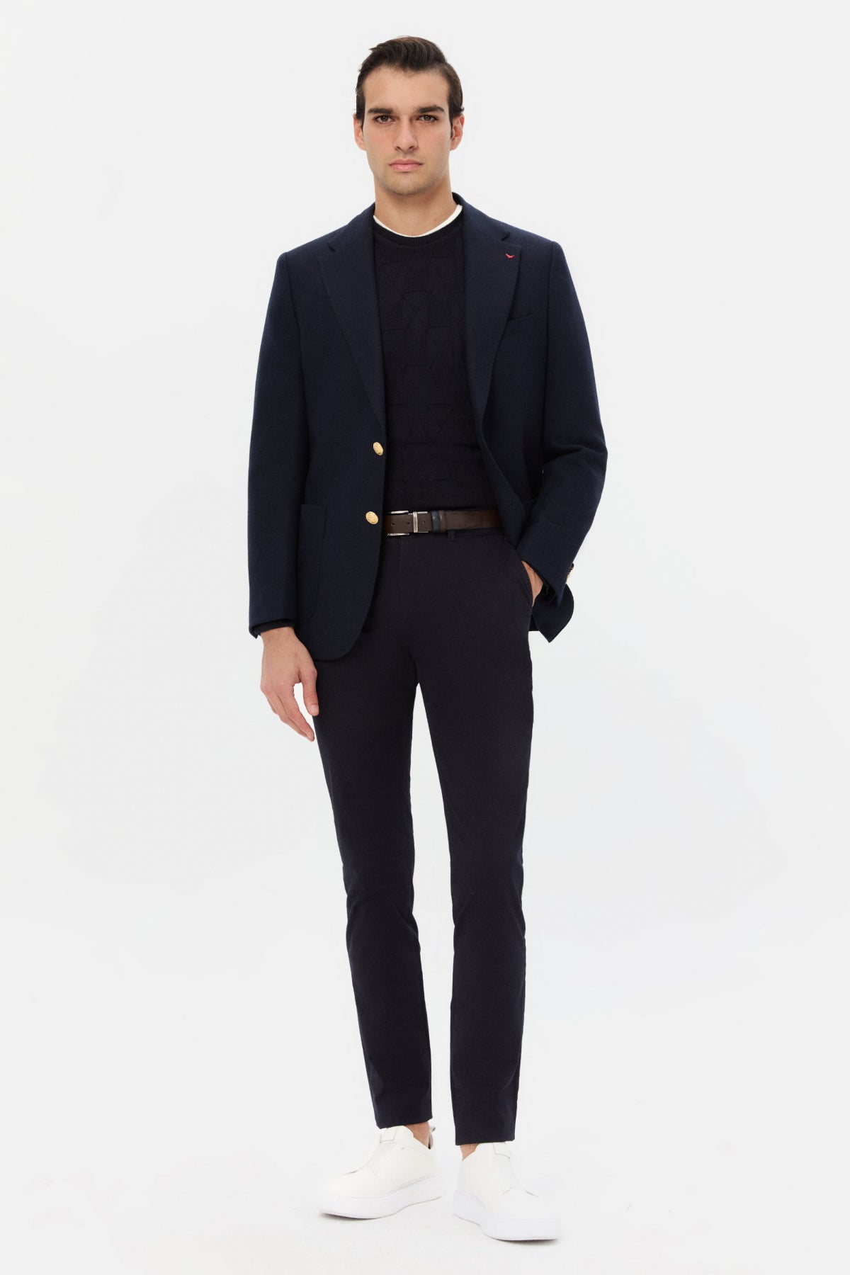 SACOU REGULAR FIT D'S DAMAT - Bleumarin