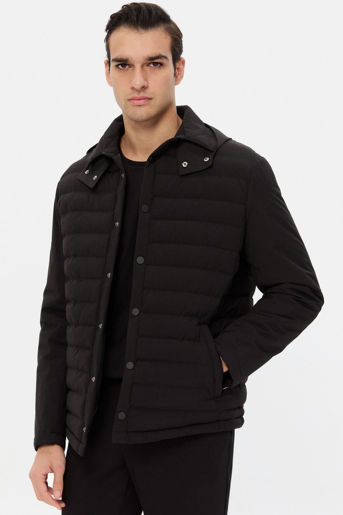 GEACA REGULAR FIT D'S DAMAT - Negru