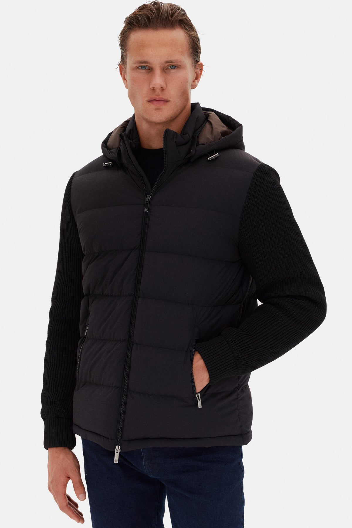 GEACA REGULAR FIT D'S DAMAT - Negru