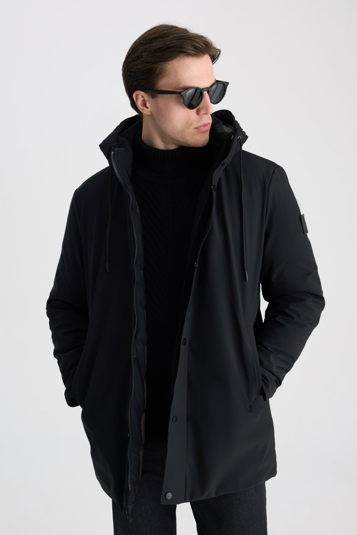 GEACA REGULAR FIT D'S DAMAT - Negru