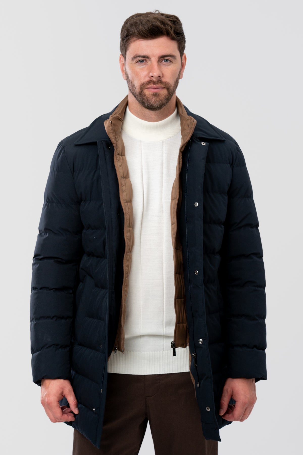 GEACA REGULAR FIT D'S DAMAT - Bleumarin