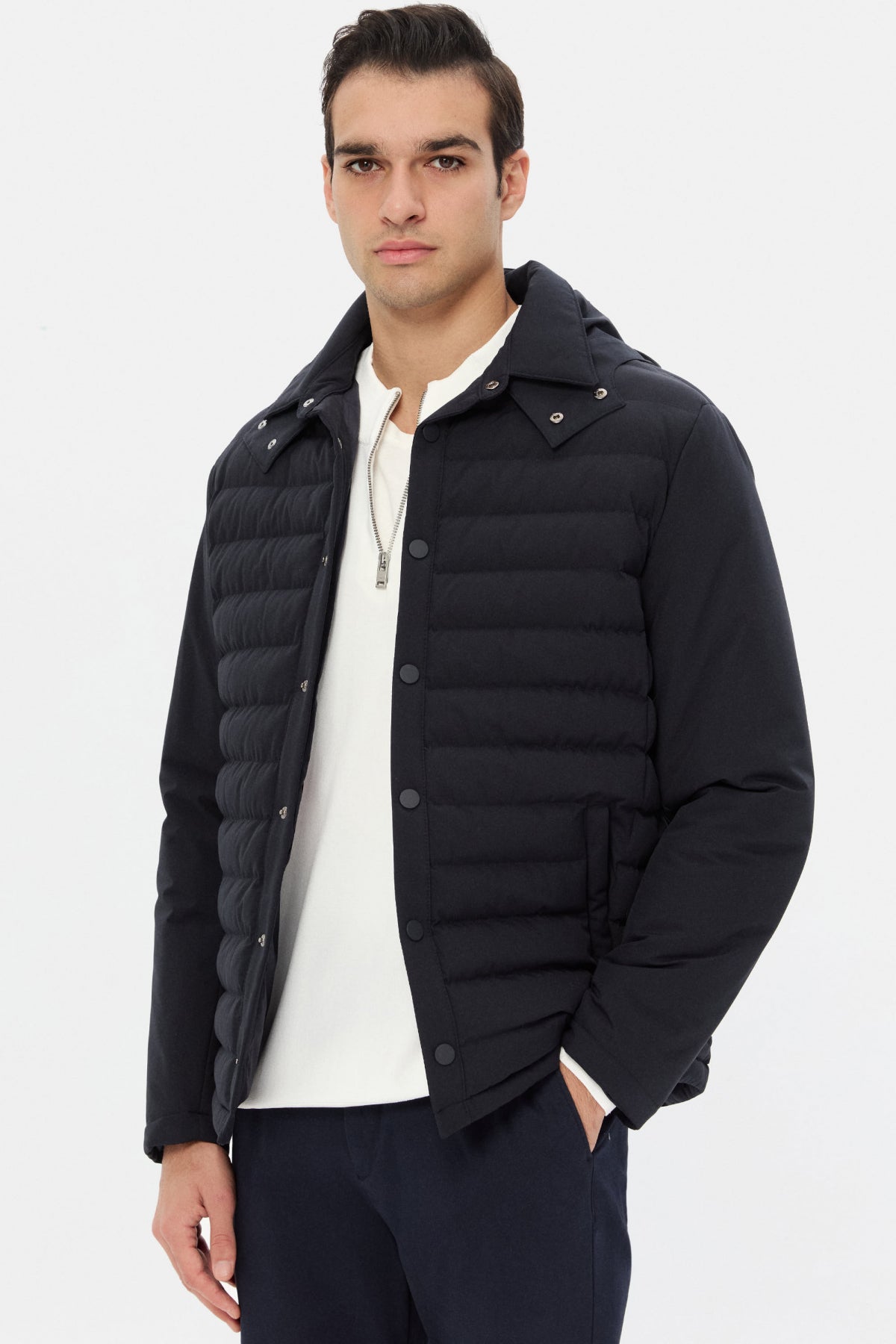 GEACA REGULAR FIT D'S DAMAT - Bleumarin