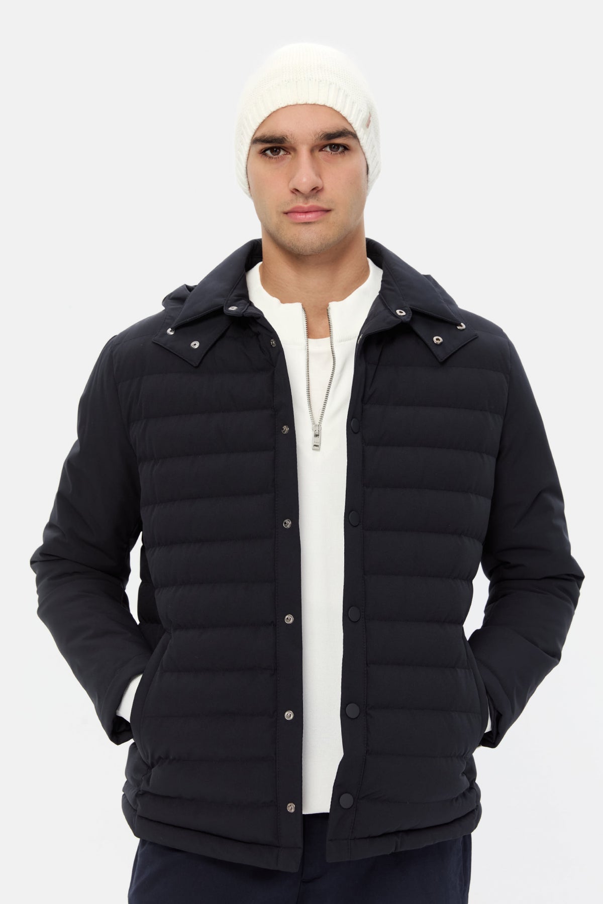 GEACA REGULAR FIT D'S DAMAT - Bleumarin