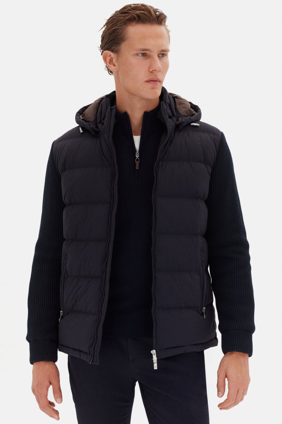 GEACA REGULAR FIT D'S DAMAT - Bleumarin