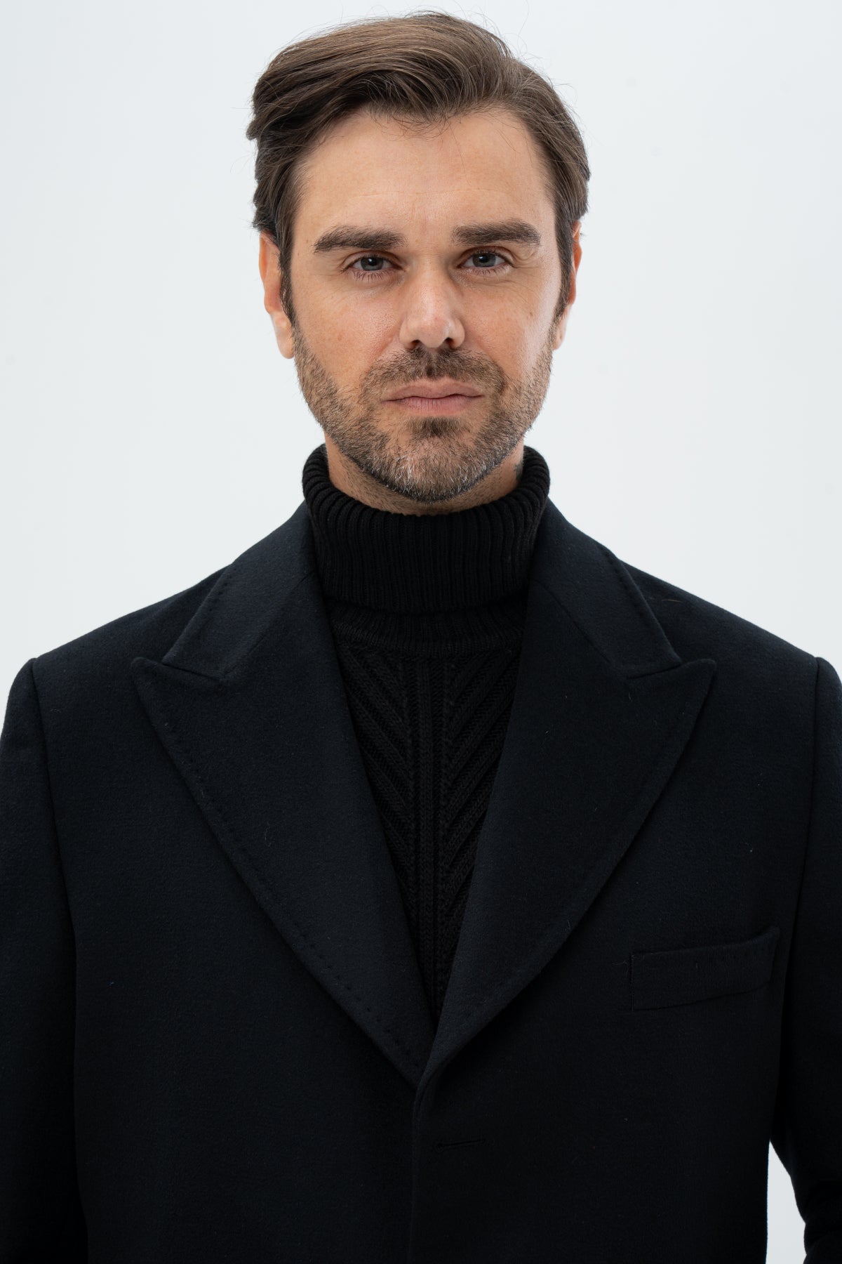 PALTON REGULAR FIT D'S DAMAT - Negru