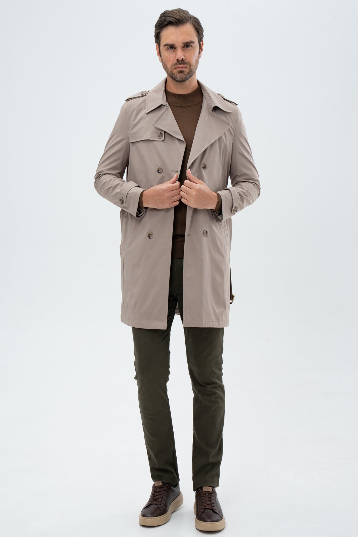 TRENCI REGULAR FIT D'S DAMAT - Bej