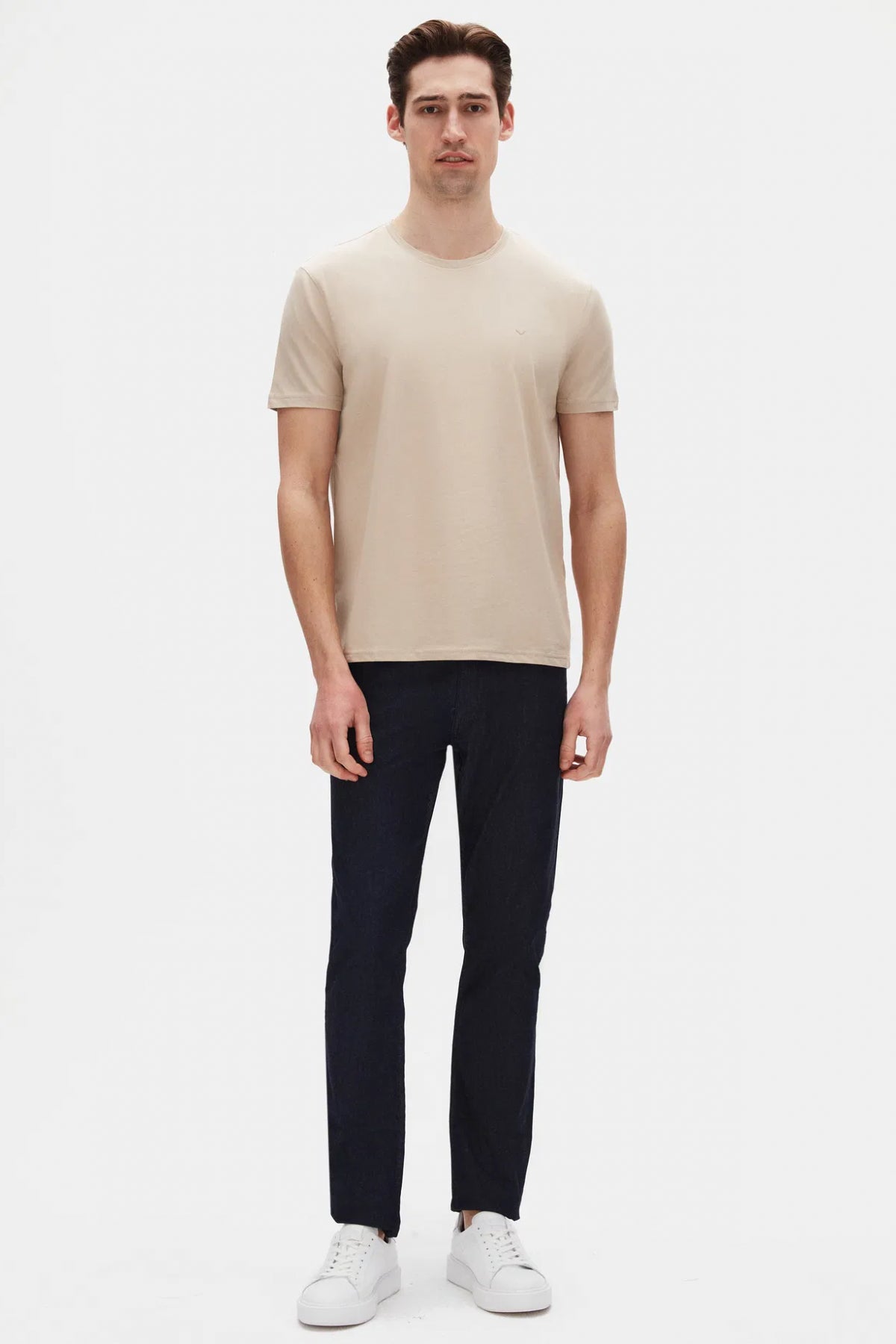 TRICOU SLIM FIT D'S DAMAT - Bej