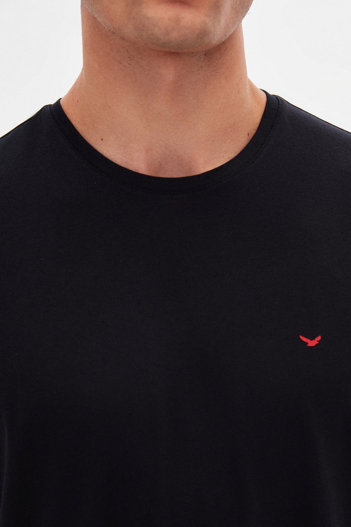 TRICOU SLIM FIT D'S DAMAT - Negru