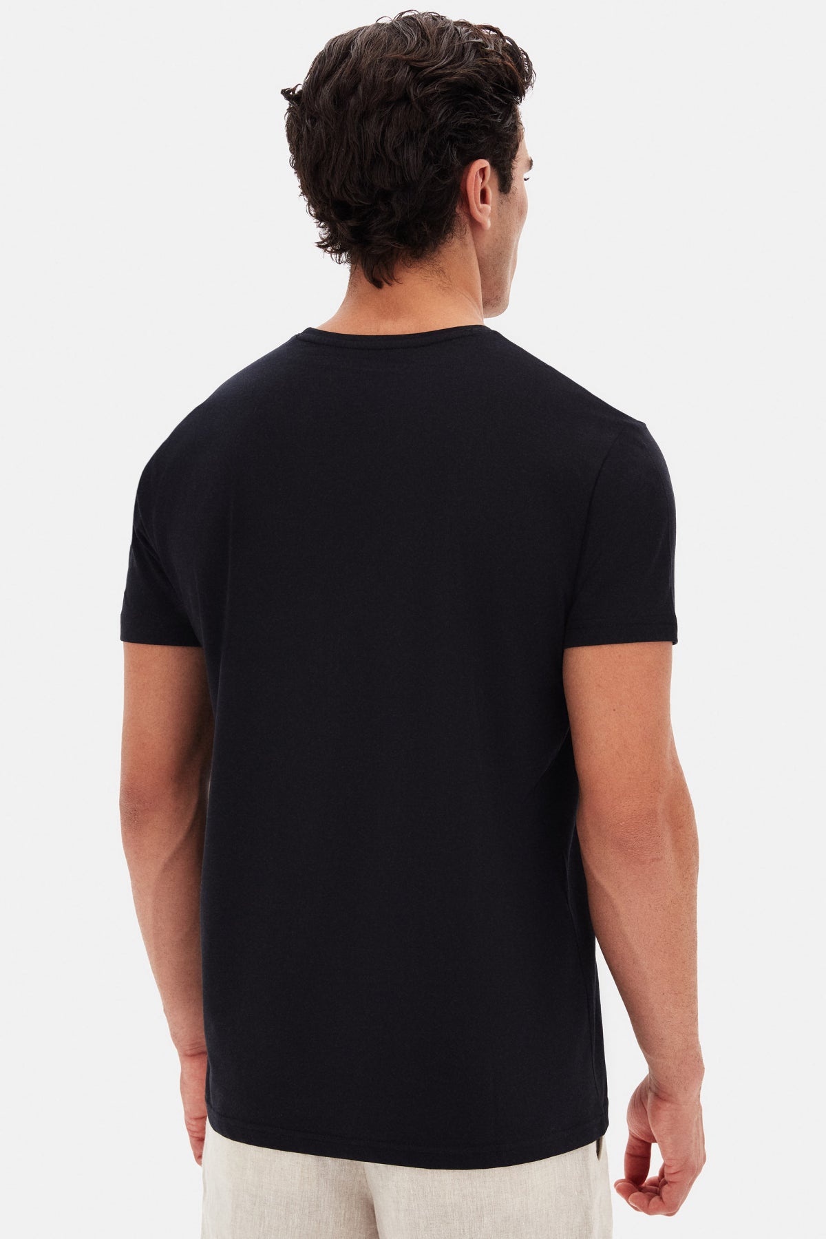 TRICOU SLIM FIT D'S DAMAT - Negru