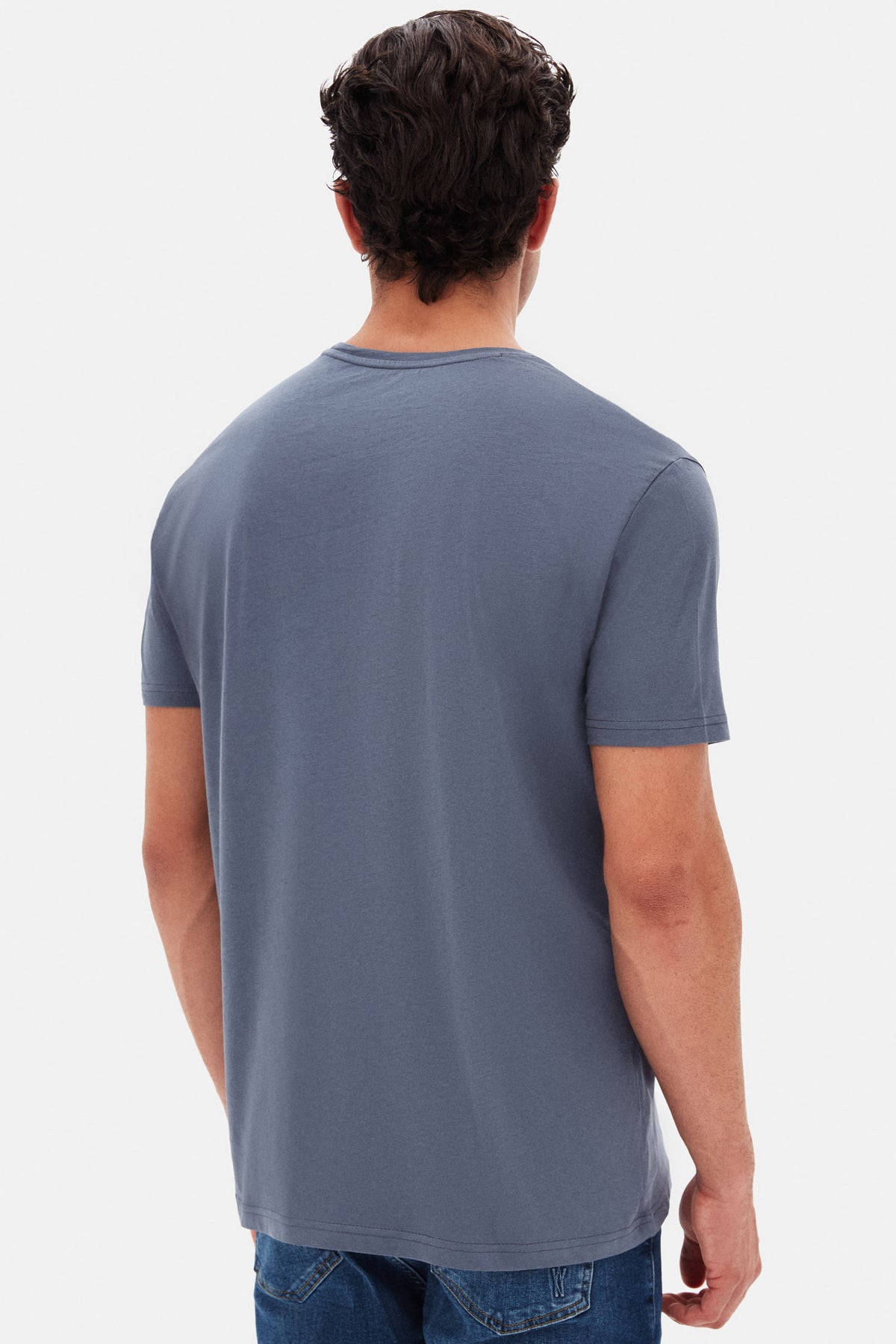 TRICOU SLIM FIT D'S DAMAT - Gri Petrol