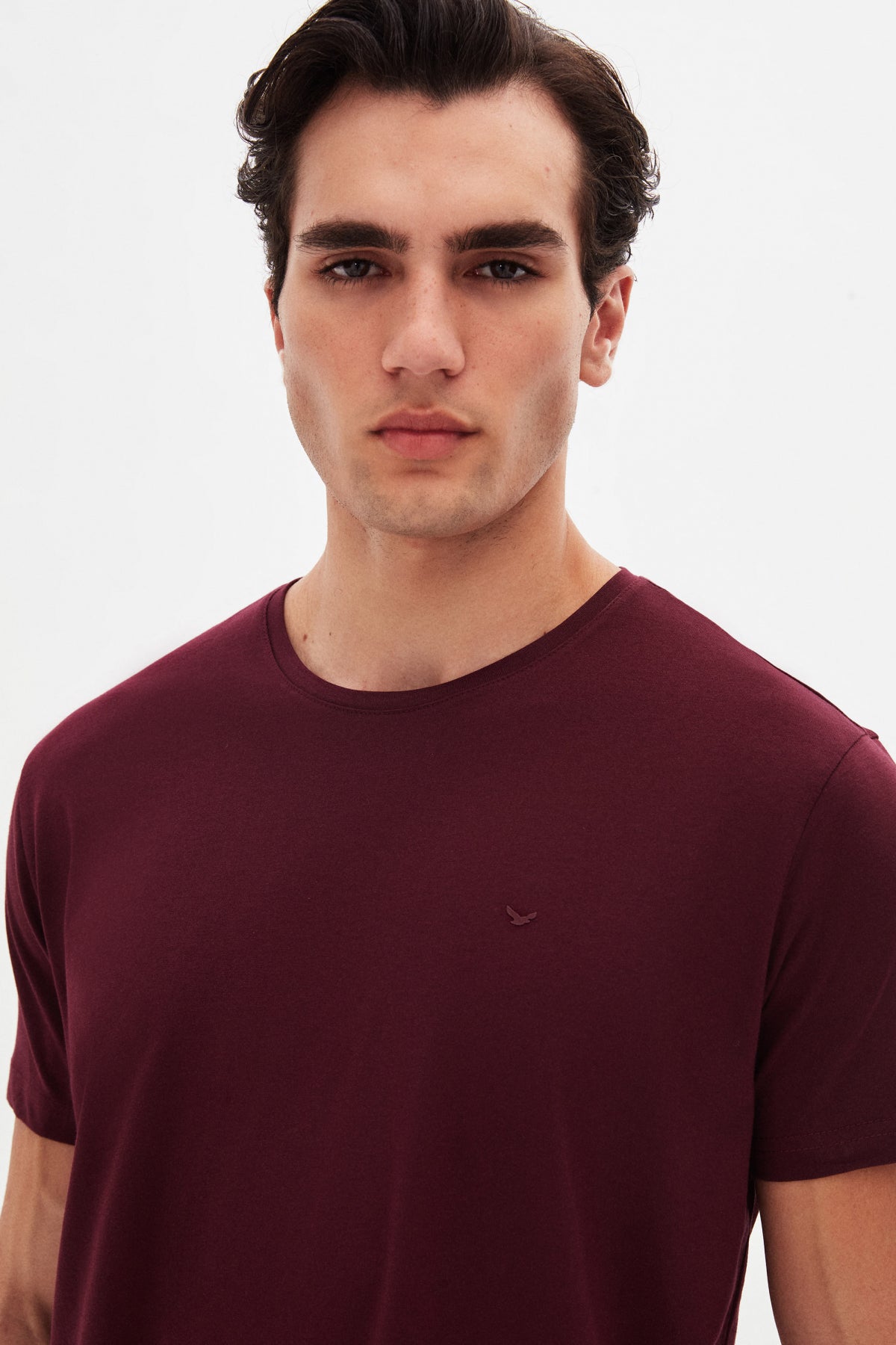 TRICOU SLIM FIT D'S DAMAT - Vișiniu