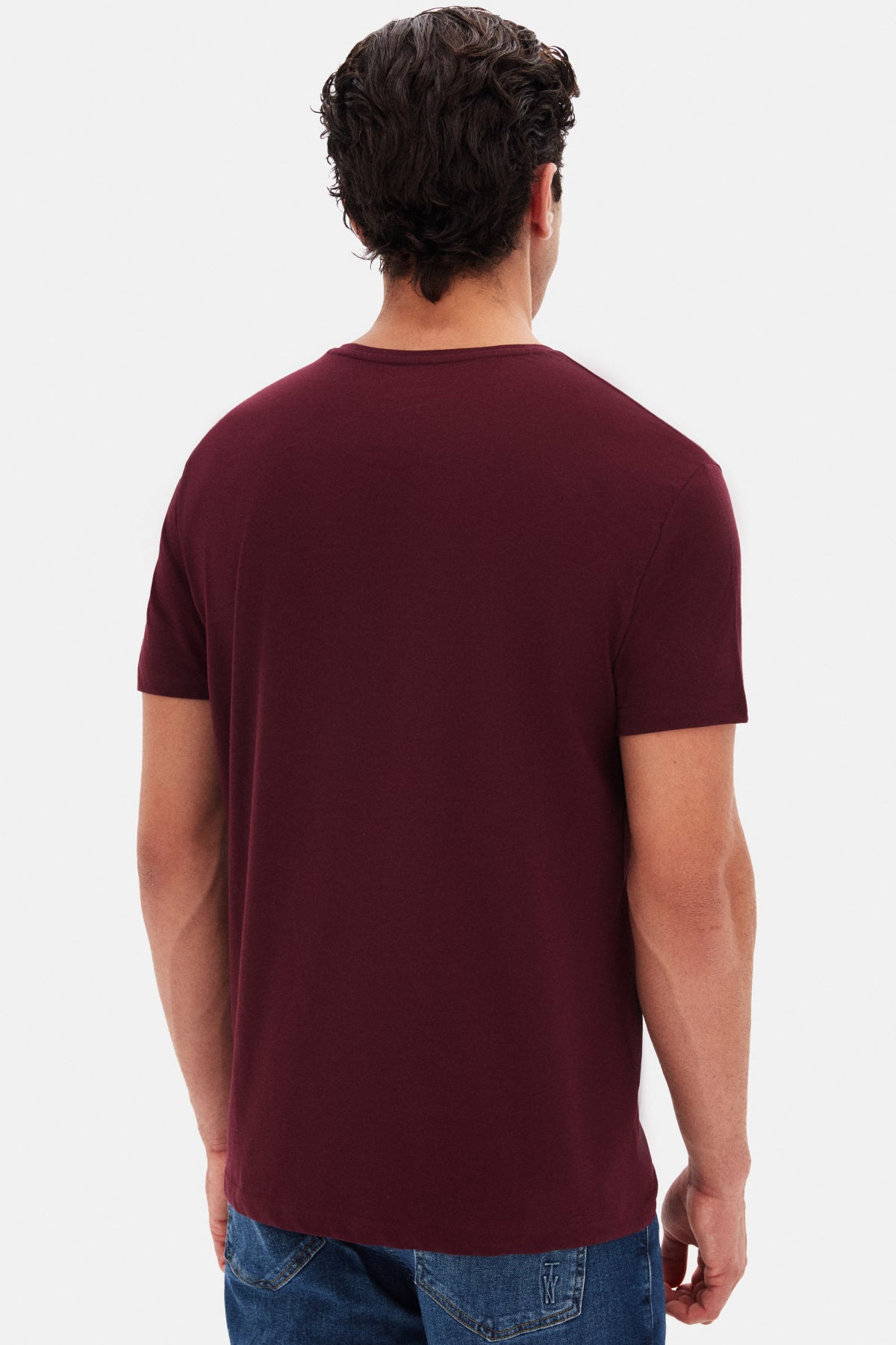 TRICOU SLIM FIT D'S DAMAT - Vișiniu