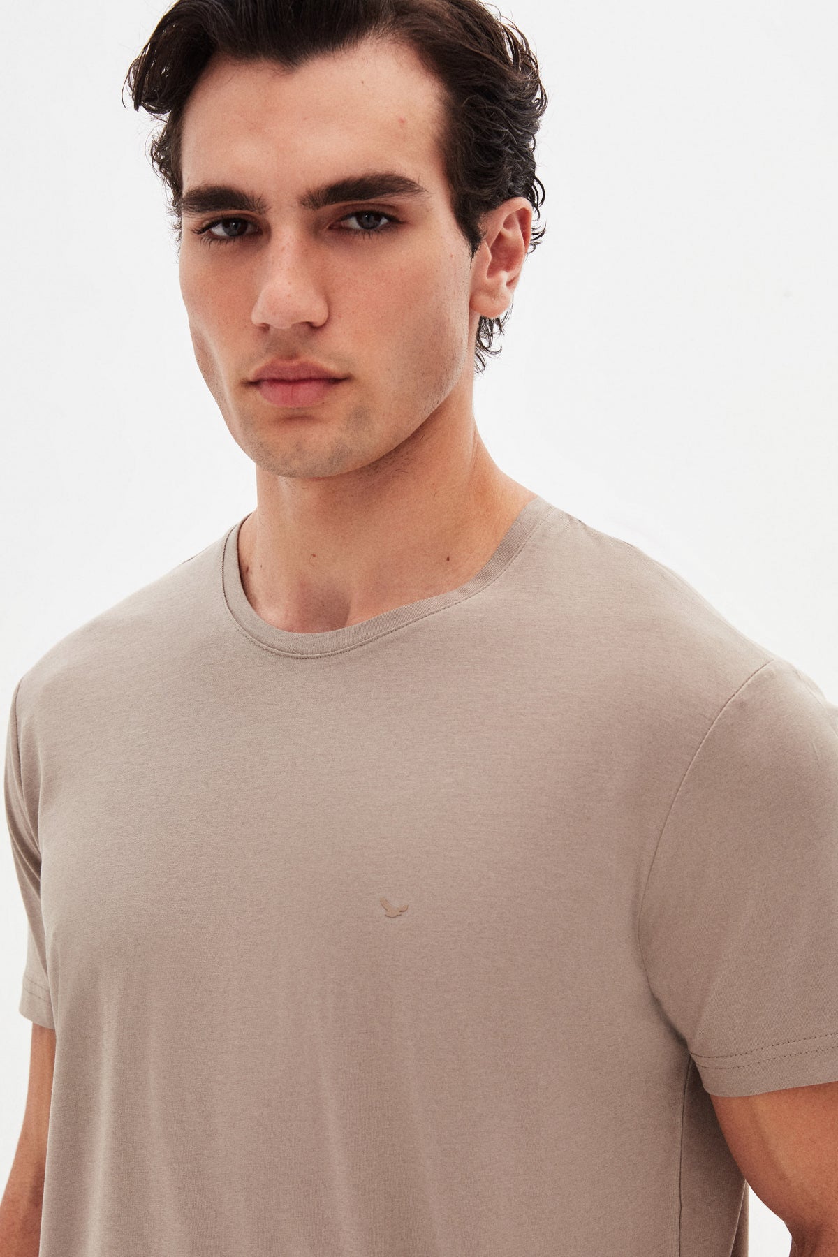 TRICOU SLIM FIT D'S DAMAT - Bej