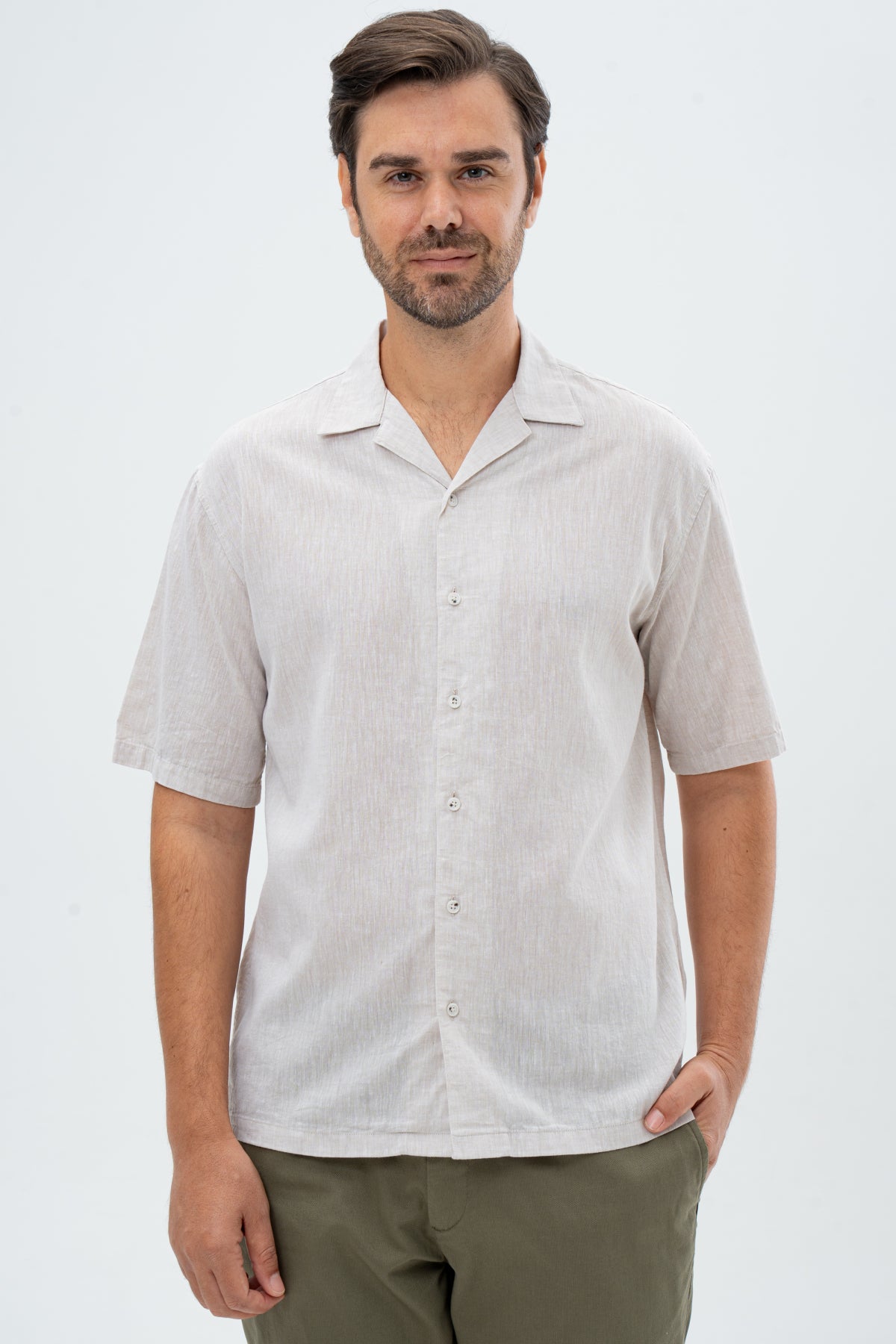 CAMASA RELAXED FIT D'S DAMAT - Bej