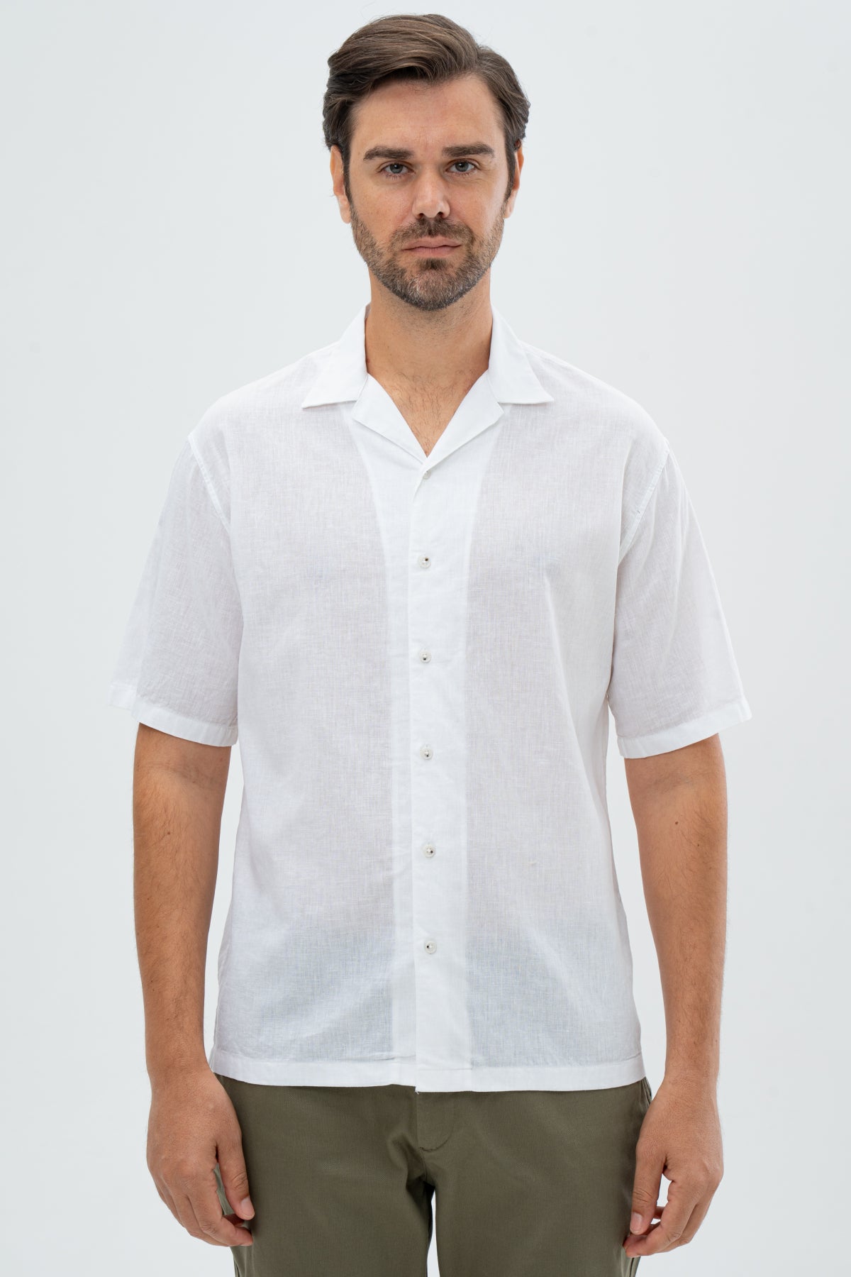 CAMASA RELAXED FIT D'S DAMAT - Alb