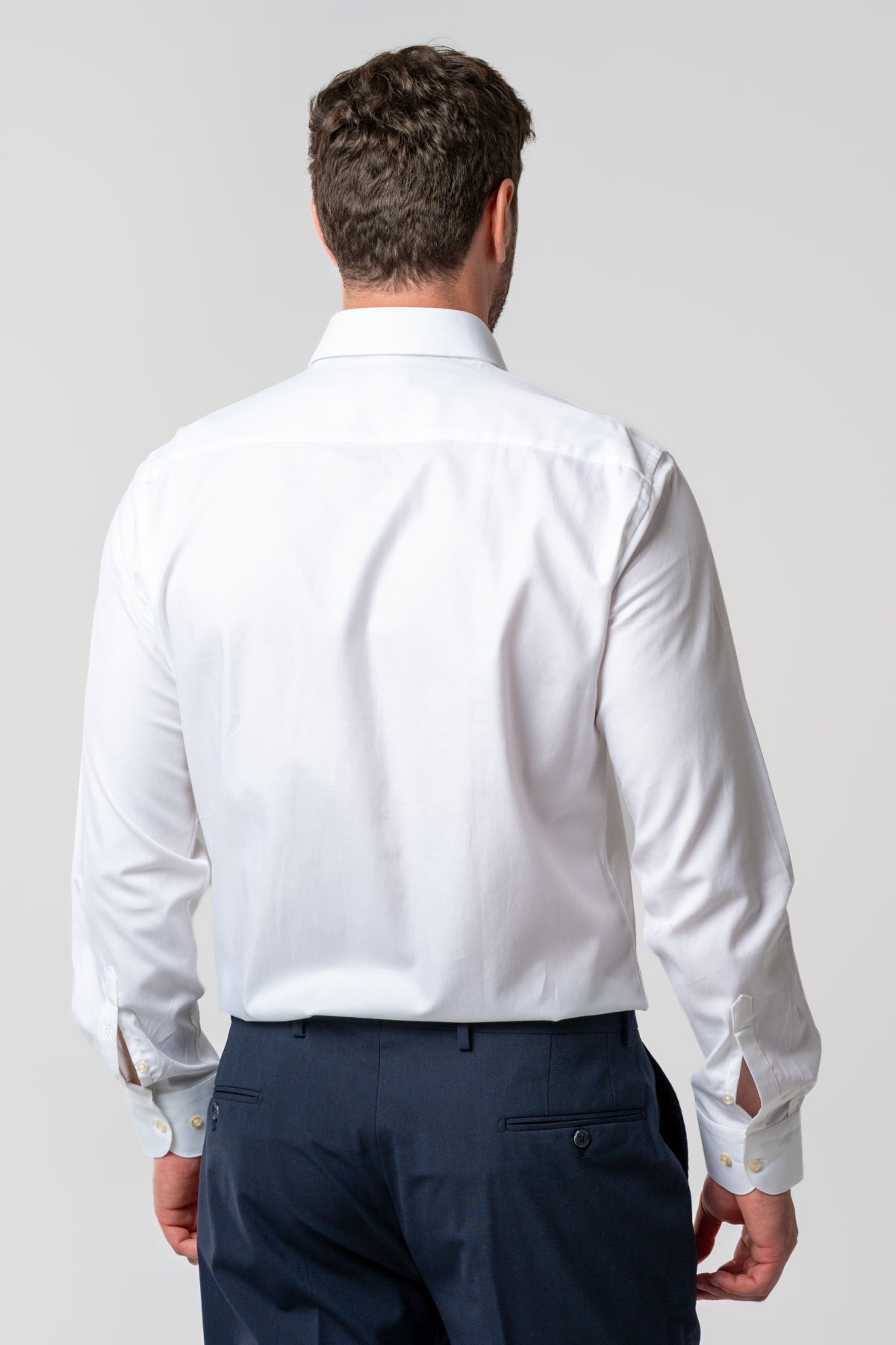 CAMASA SLIM FIT D'S DAMAT - Alb