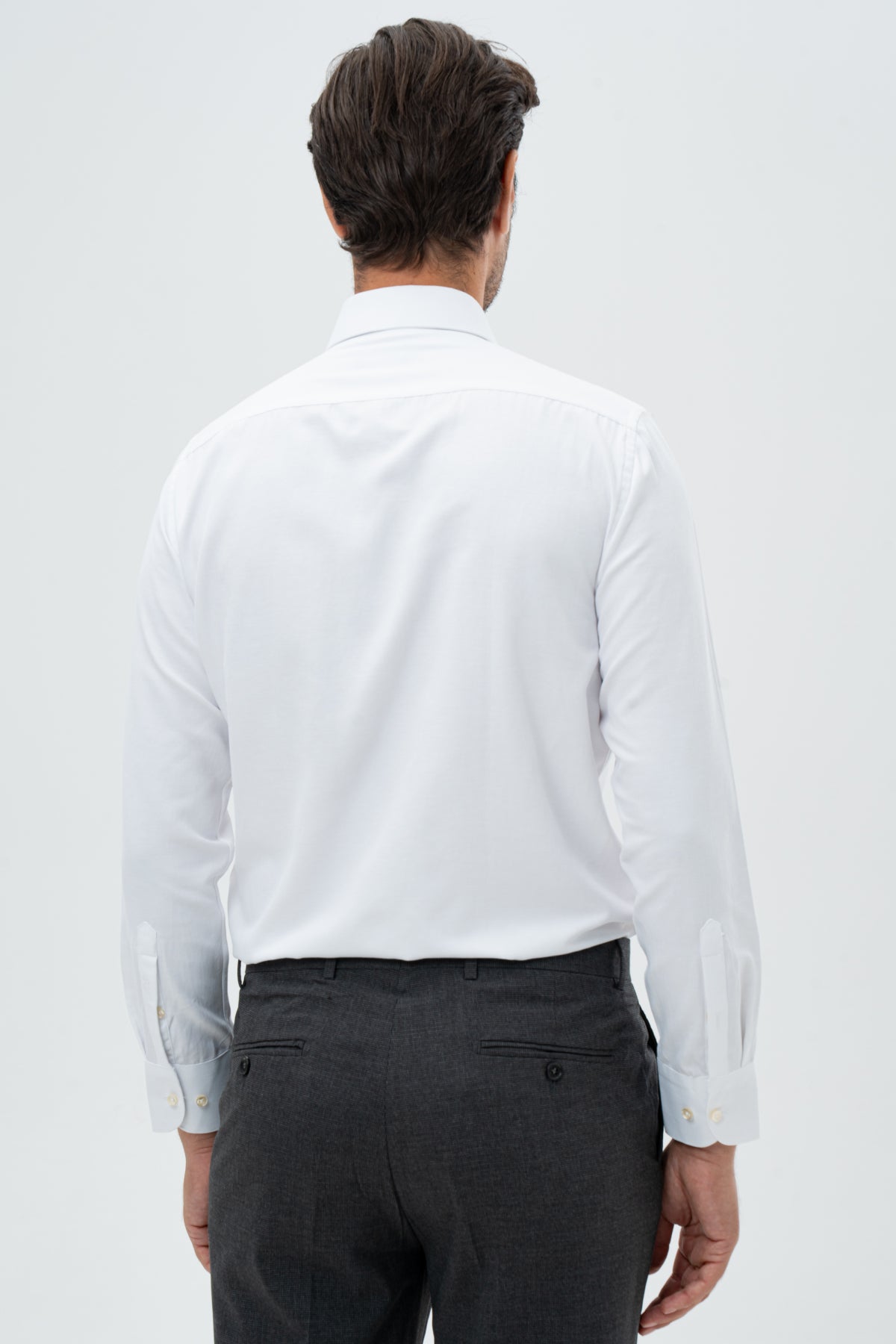 CAMASA SLIM FIT D'S DAMAT - Alb